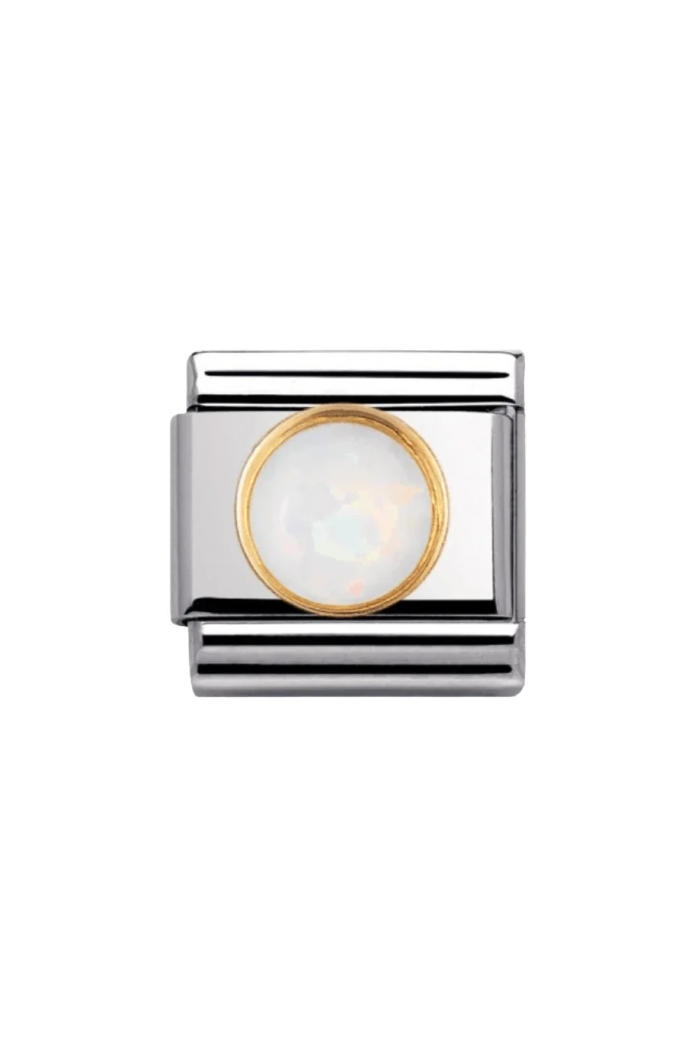 ROUND STONES 18k Gold & White Opal - Image 3