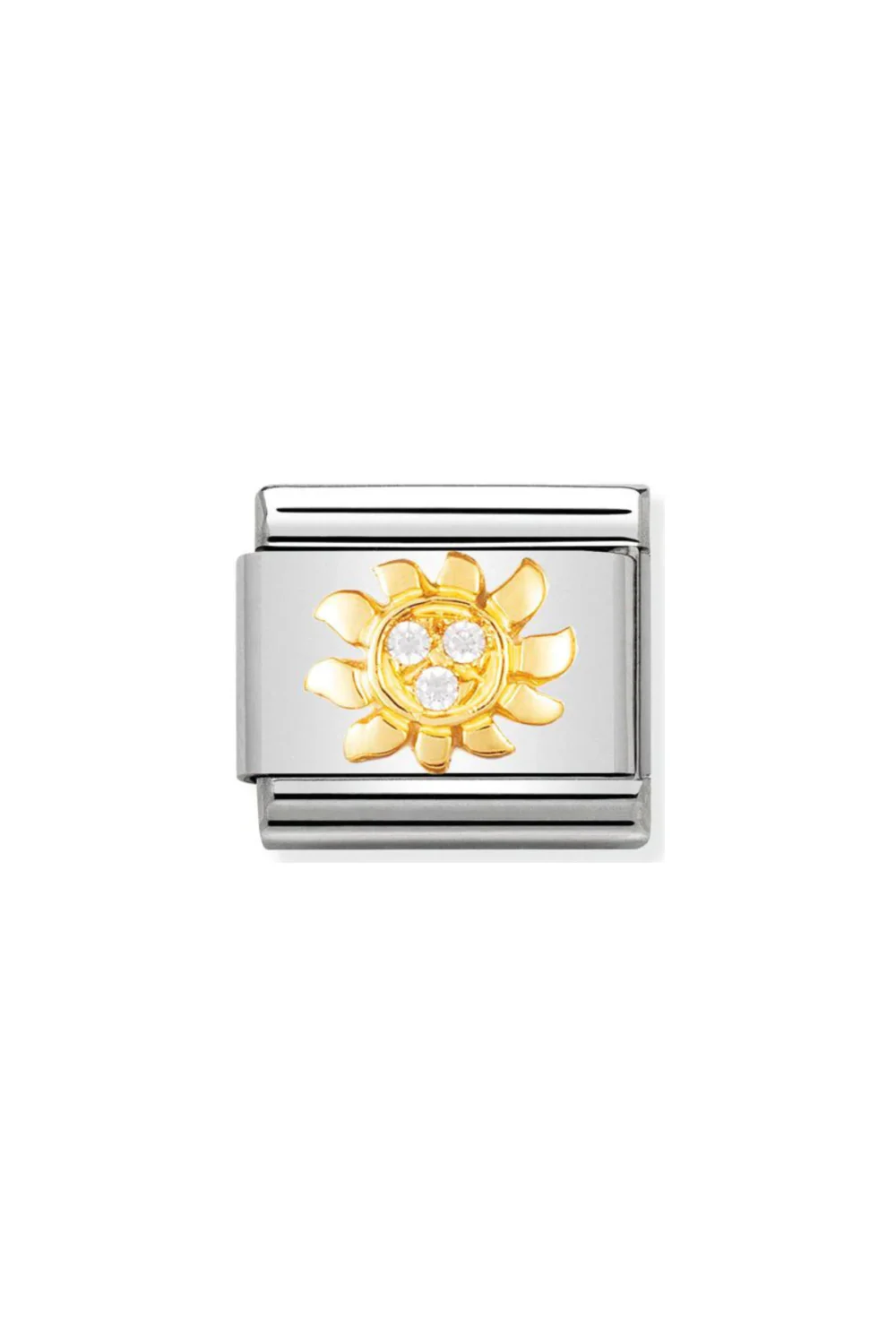 FUN 18K Gold & CZ Sun