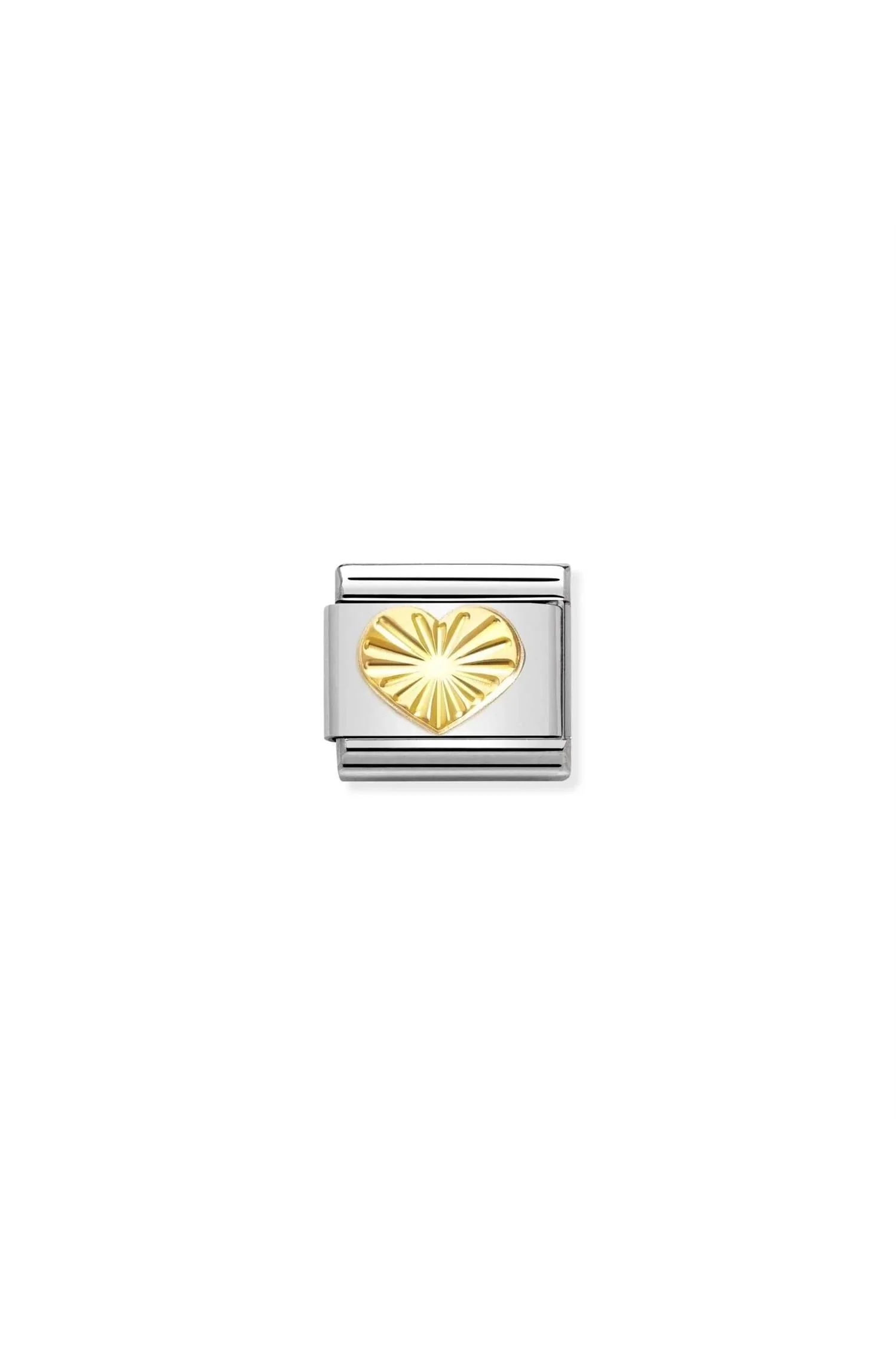 Symbols 18K Gold Diamond Coated Etched Heart