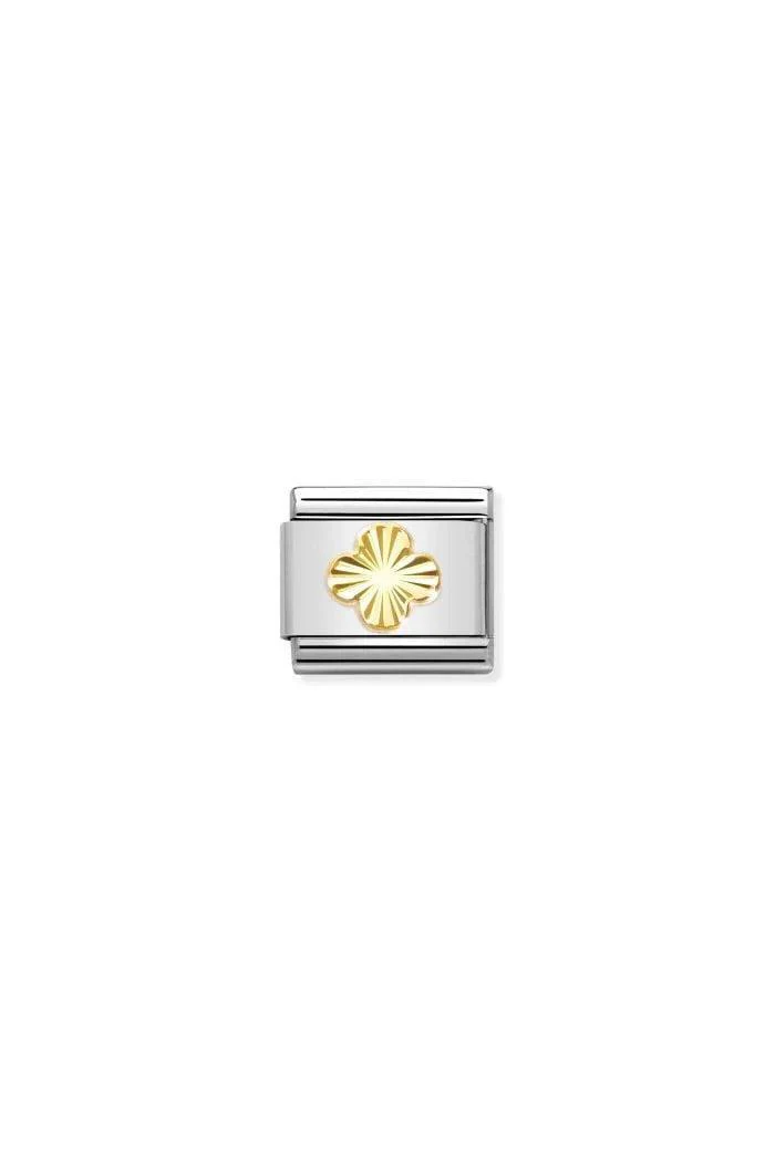 Classic Symbols 18k Gold Diamond Coated Clover