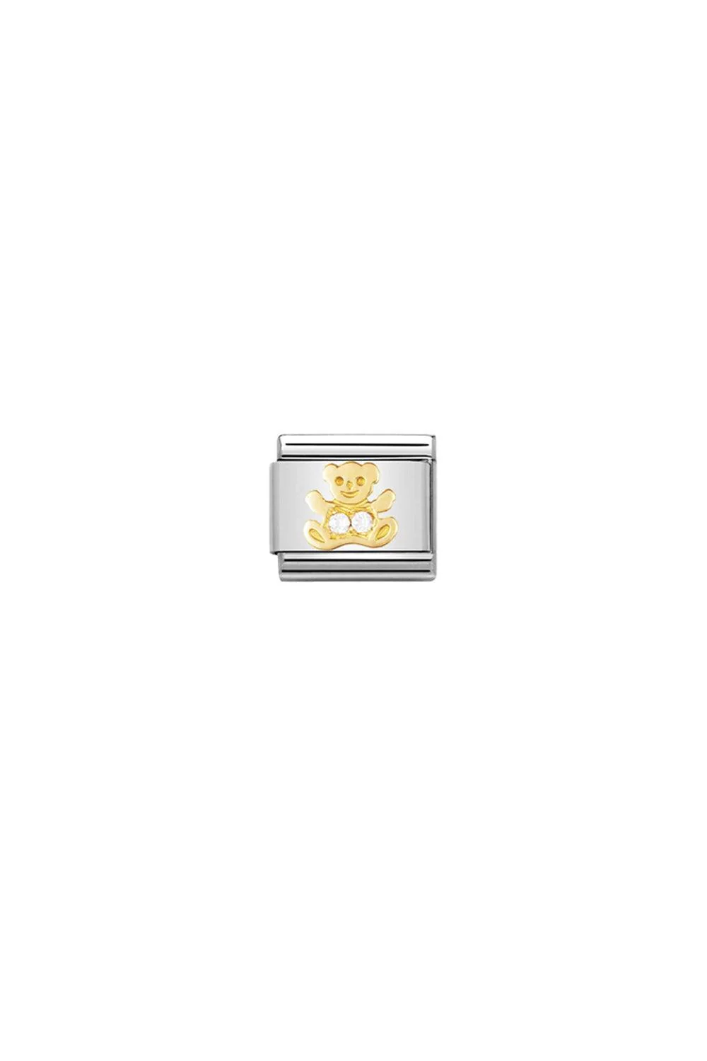 FUN 18K Gold & CZ Teddybear