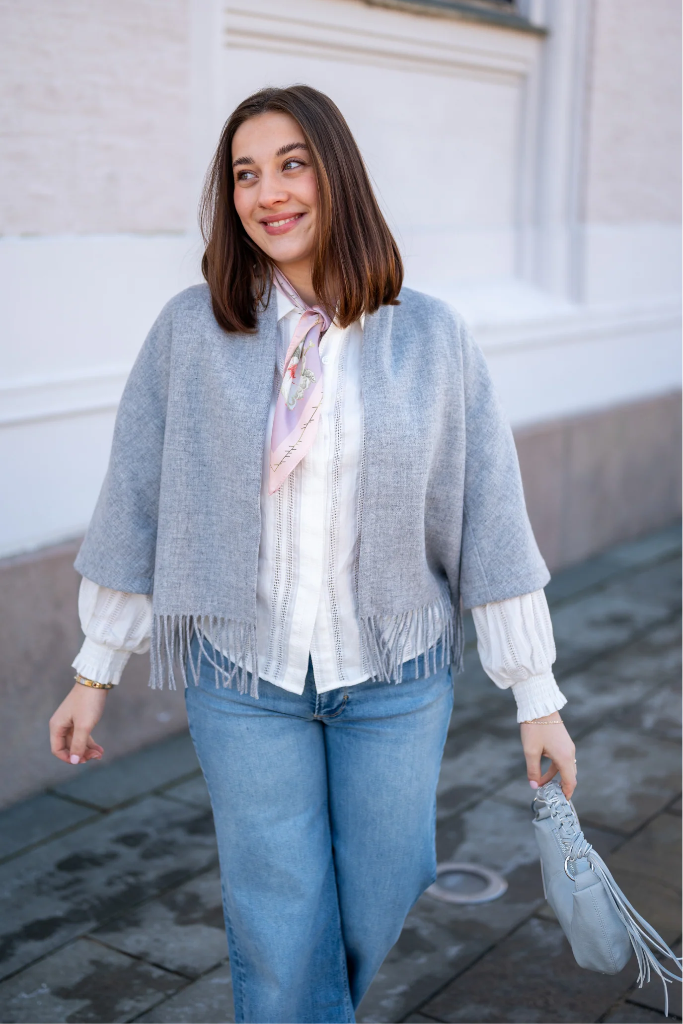 Keyla Lambswool Jacket Lt. Grey Mel - Image 4