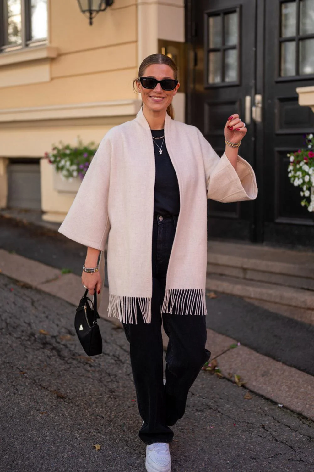 Akila Lambswool Jacket Cream - Image 3
