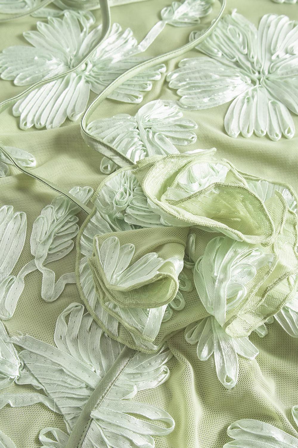 Rose Dress Pale Green - Image 6