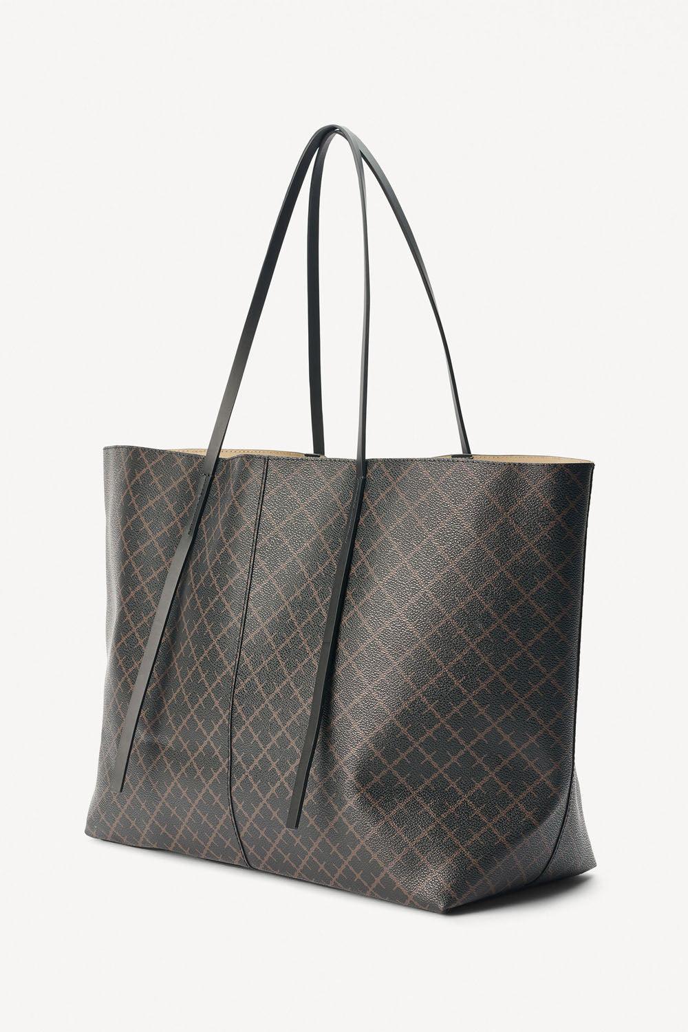 Abi printed Tote Bag Dark Chocolate - Image 2