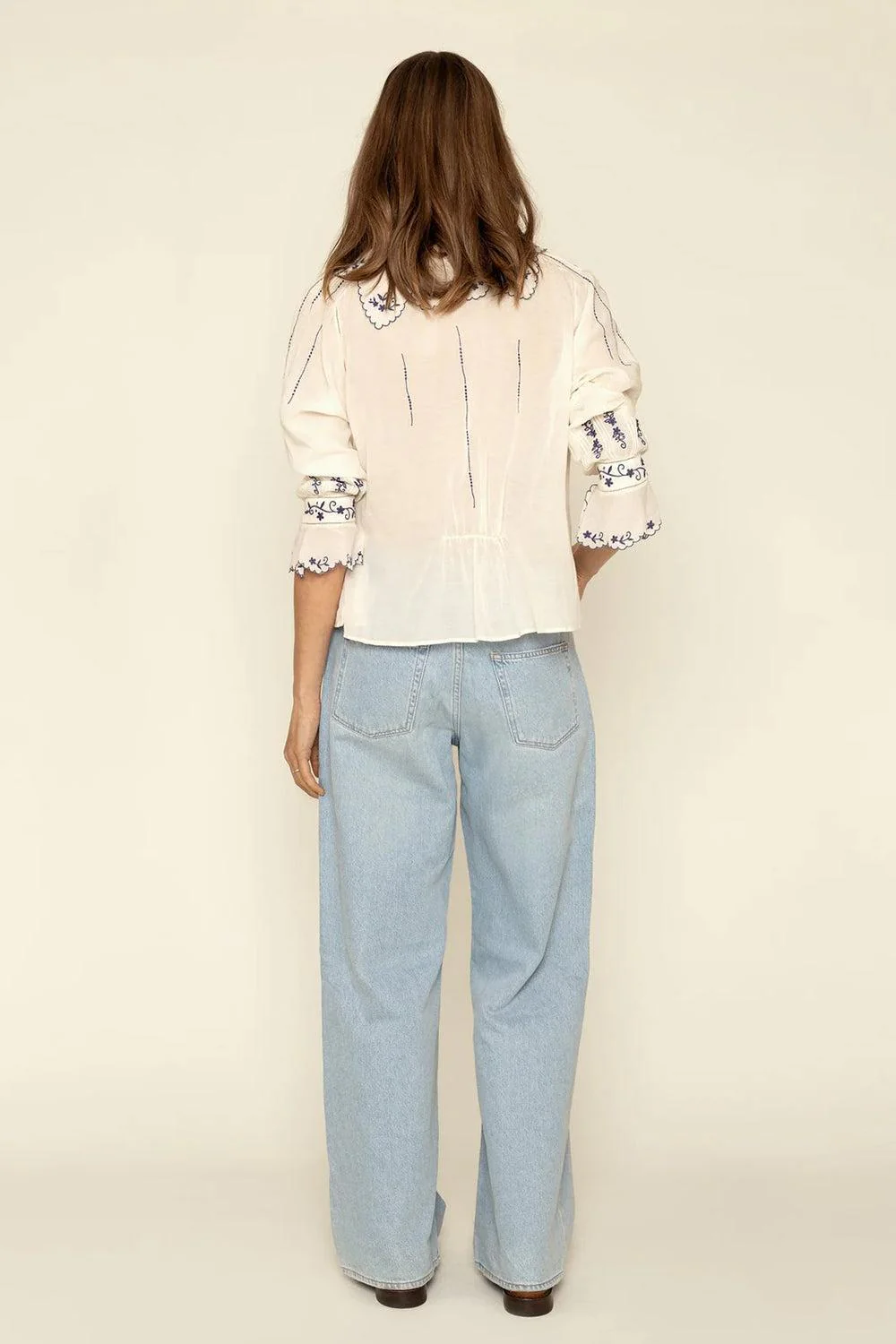 Claire Blouse blue - Image 4