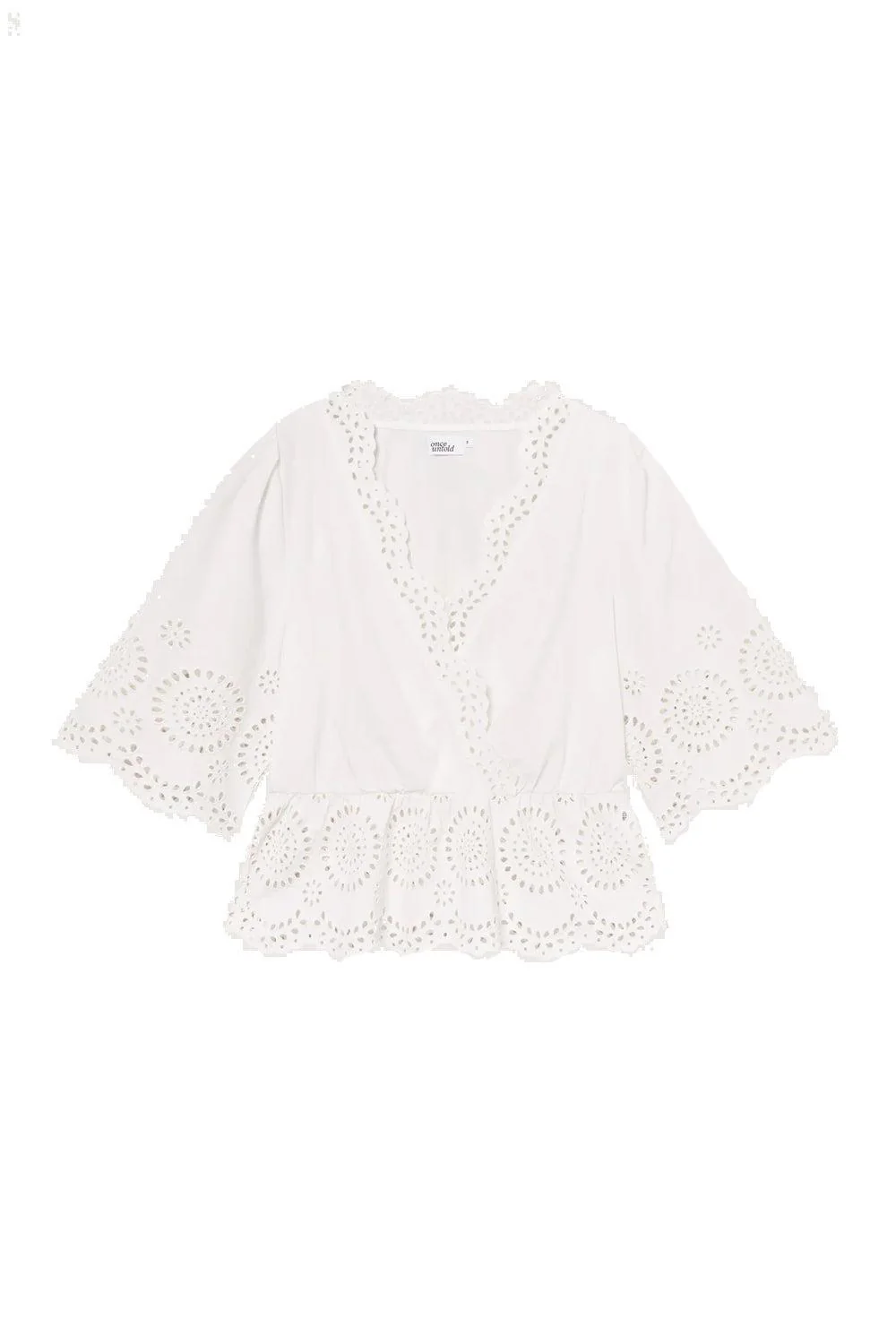 Bea V-neck Blouse Creme - Image 4