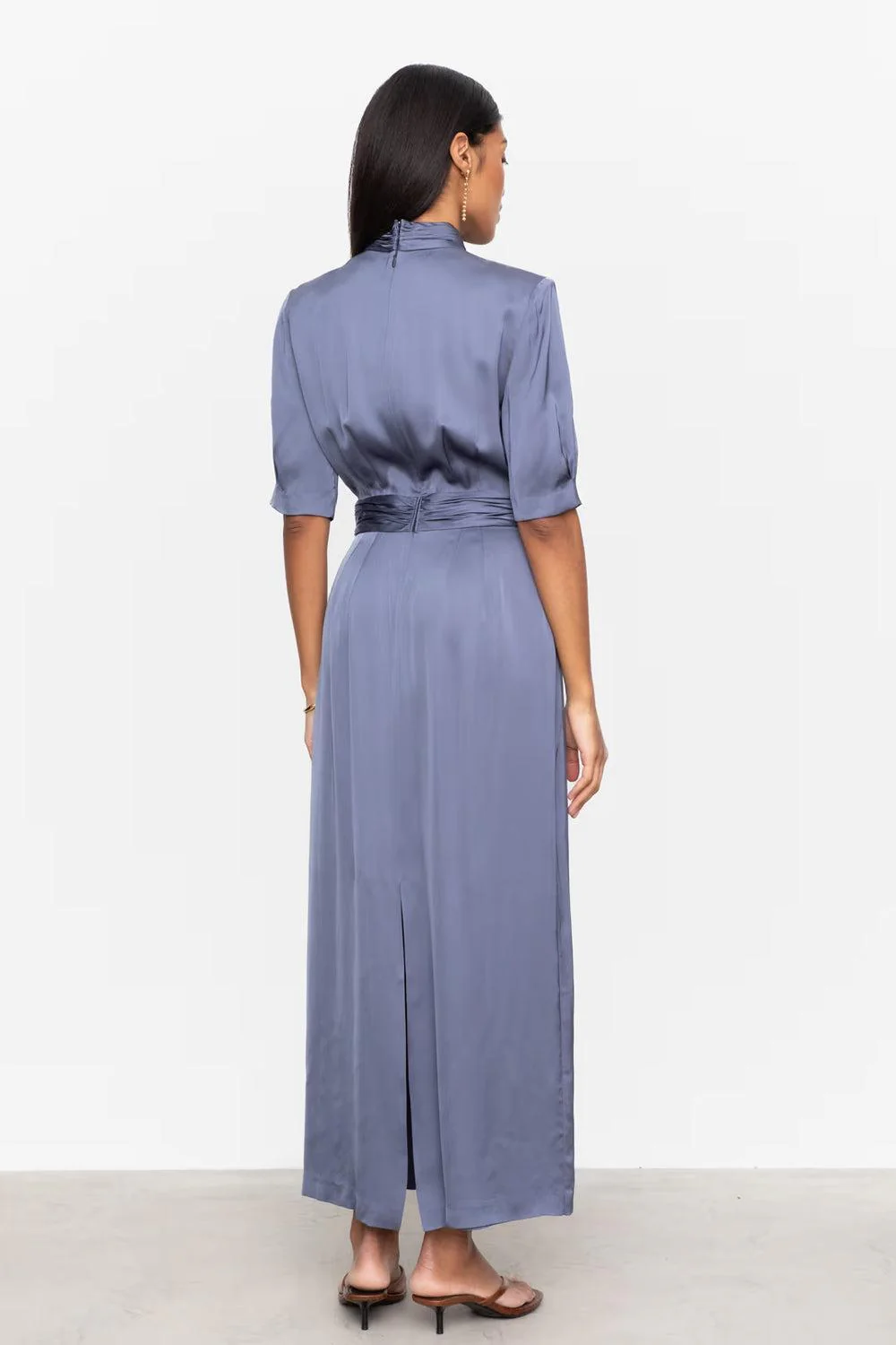 Beronia Dress Mid Blue - Image 6