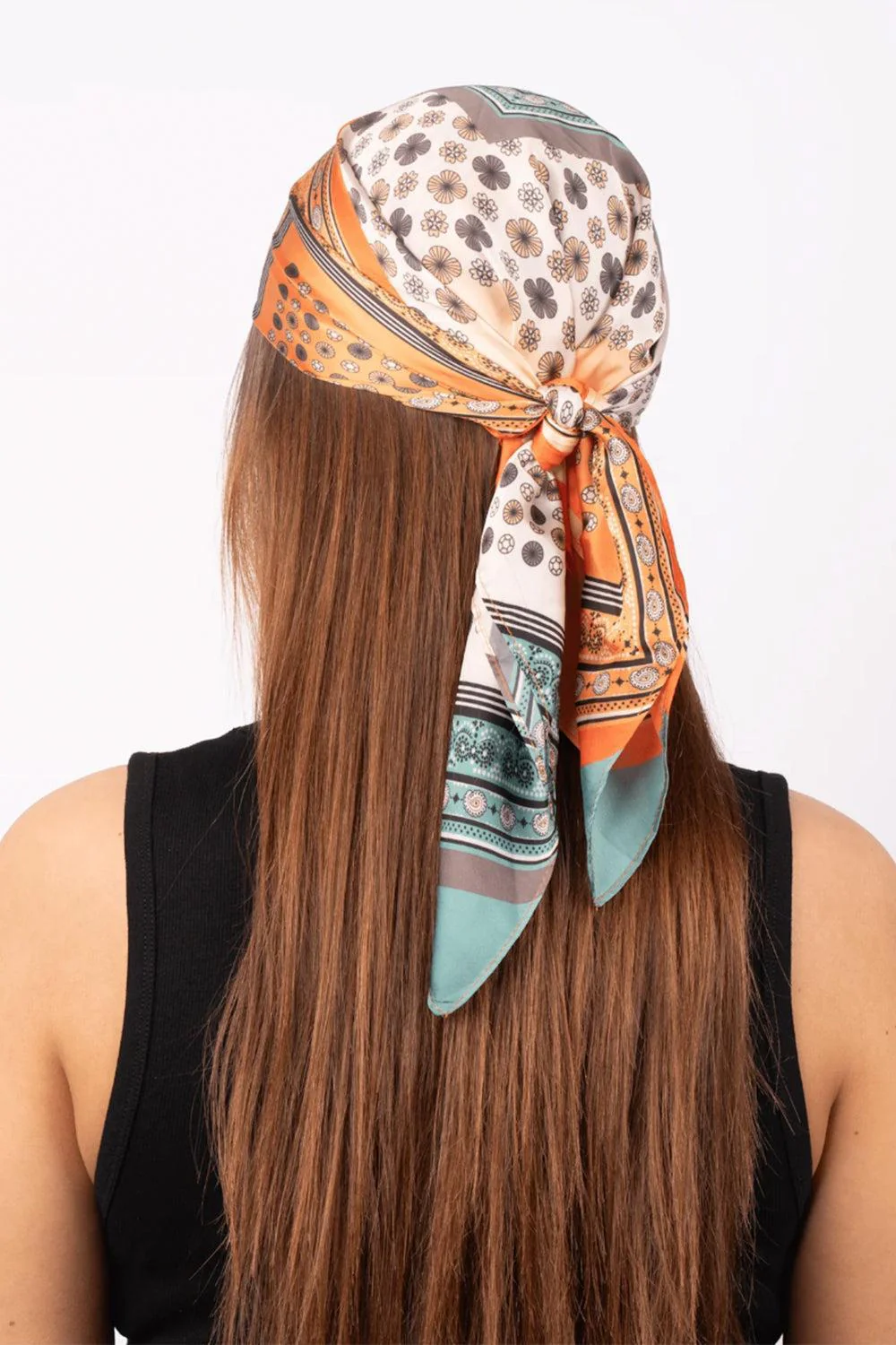 Angela Multi Scarf Orange - Image 2
