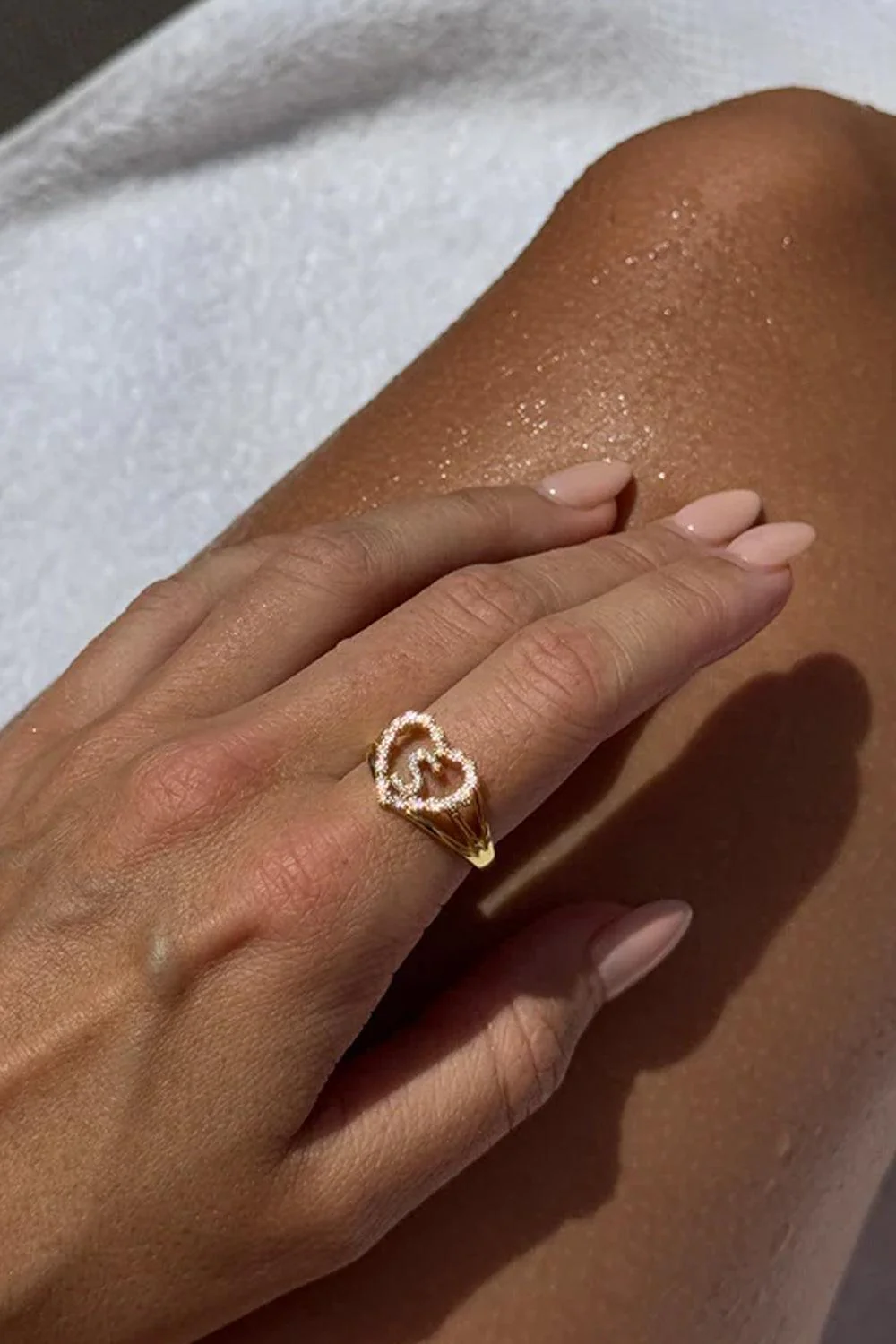 Letter Ring A Gold - Image 2