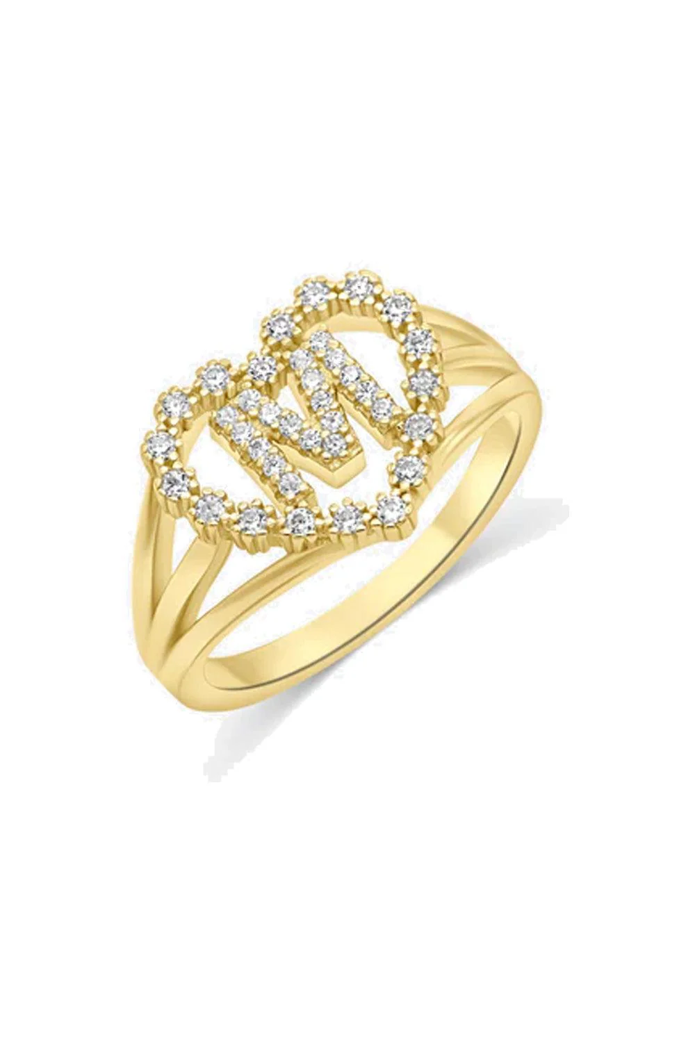 Letter Ring T Gold
