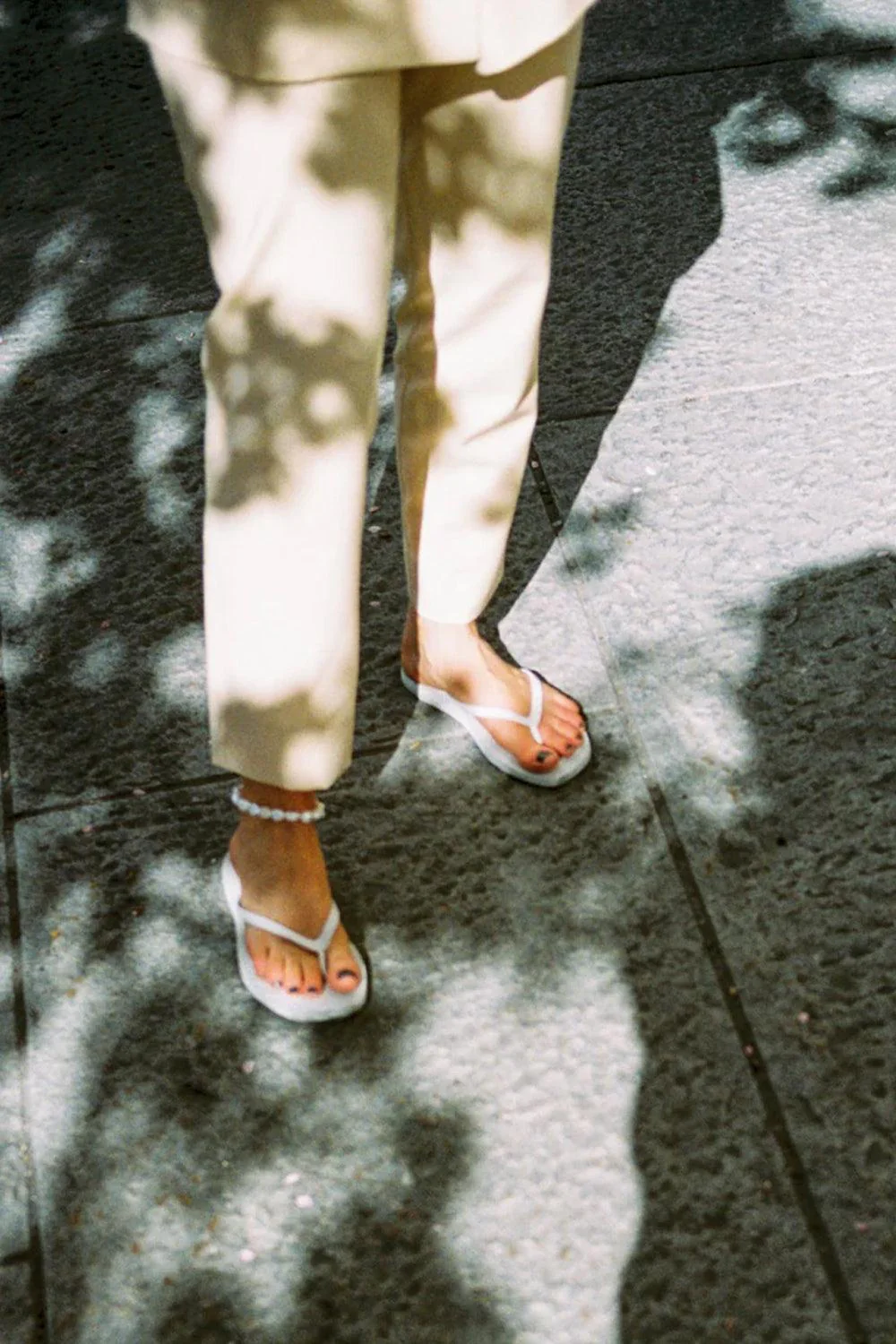 Tapered Flip Flop White - Image 3