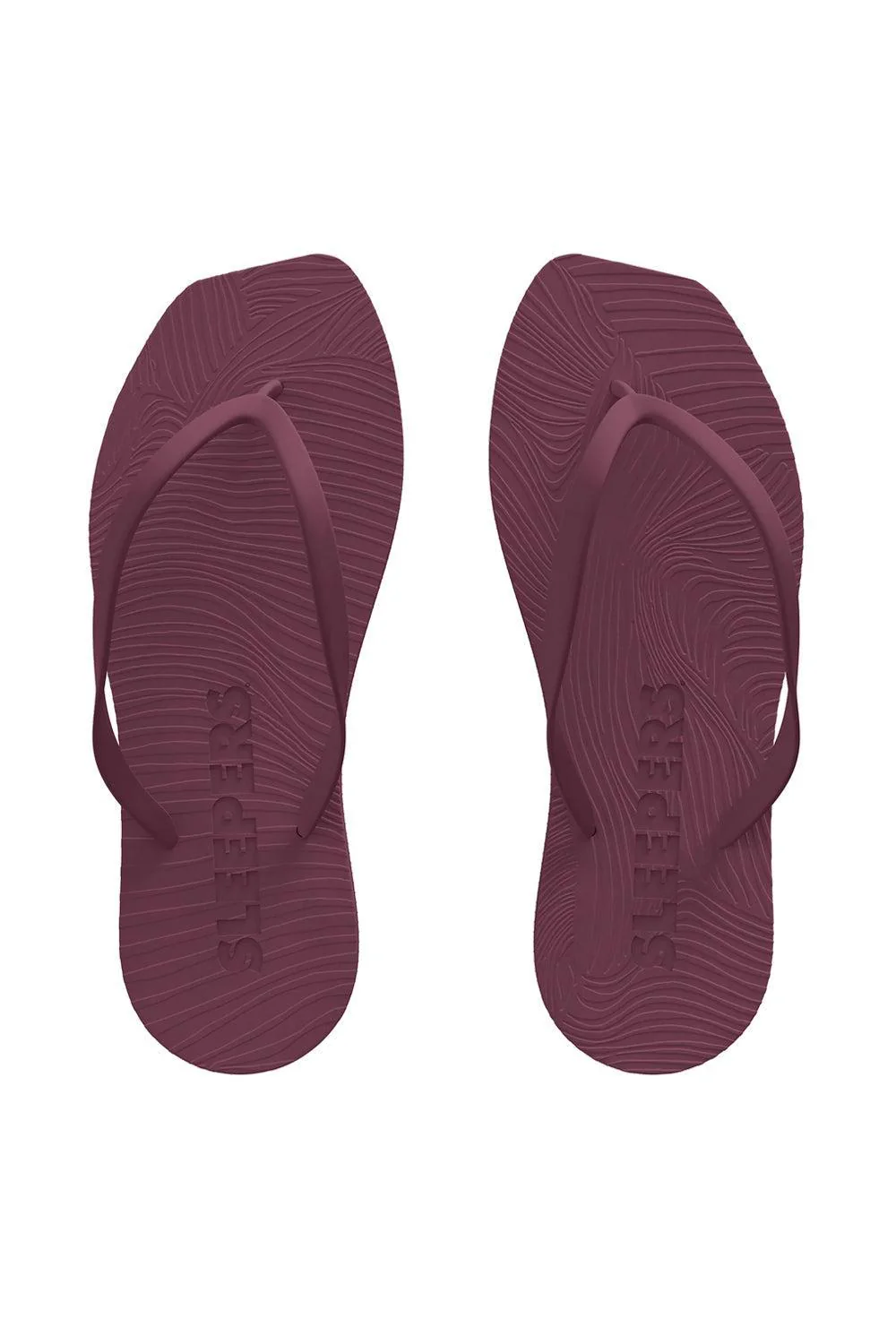 Tapered Flip Flop Burgundy