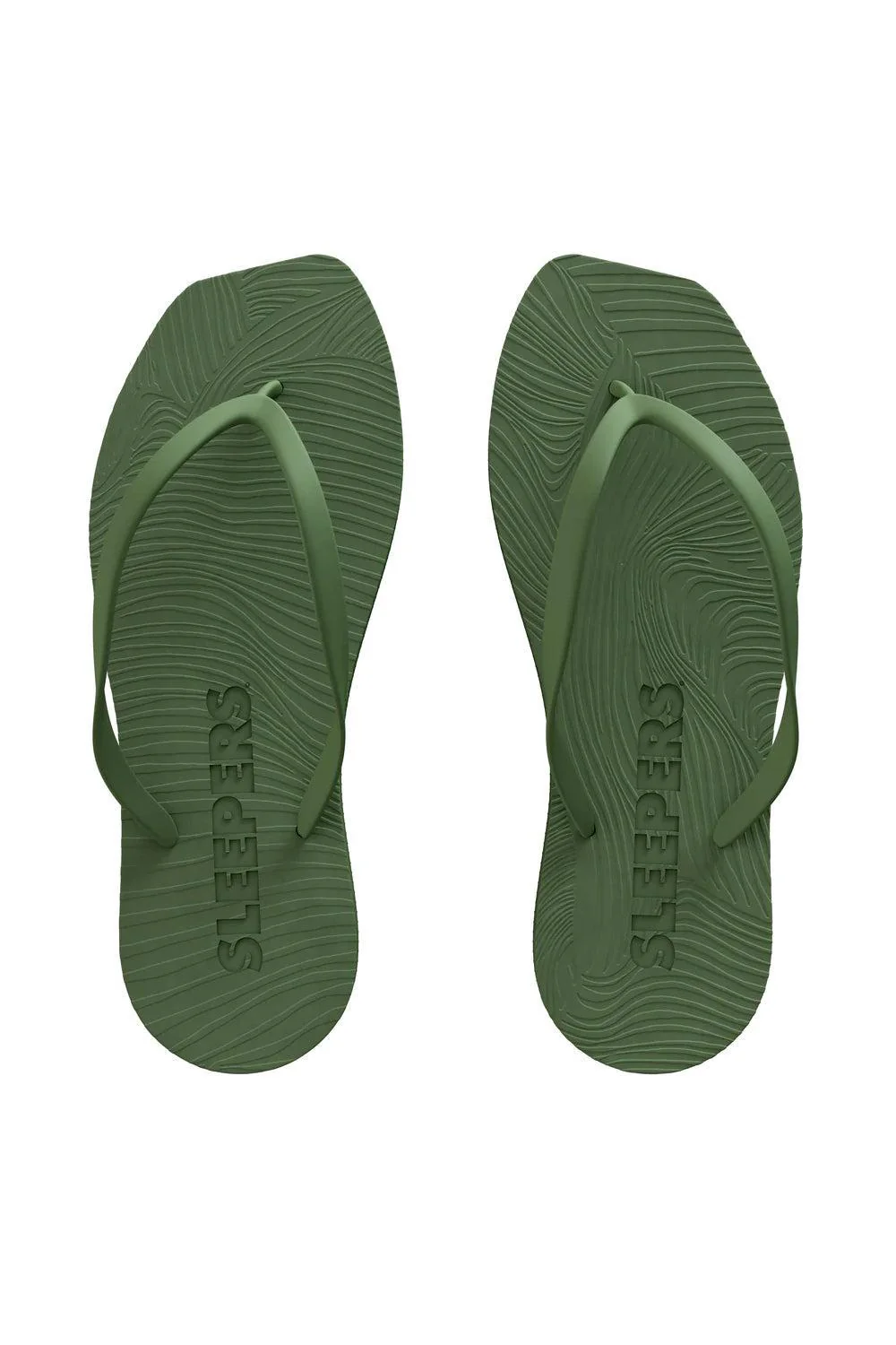 Sleepers Tapered Green Flip Flop