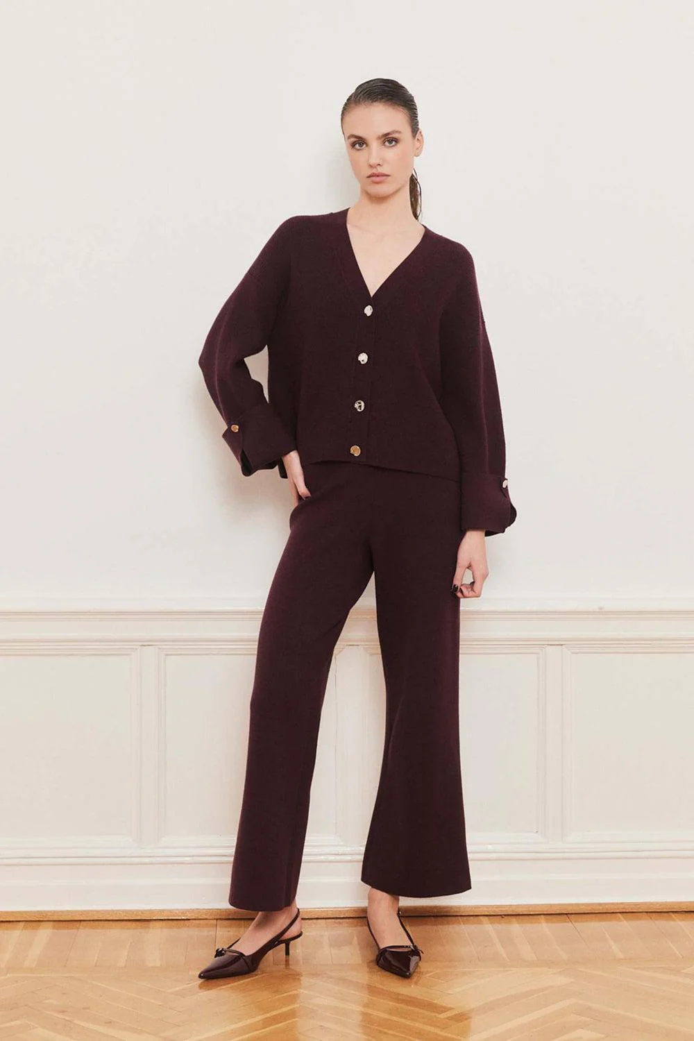 Serge Pants Burgundy