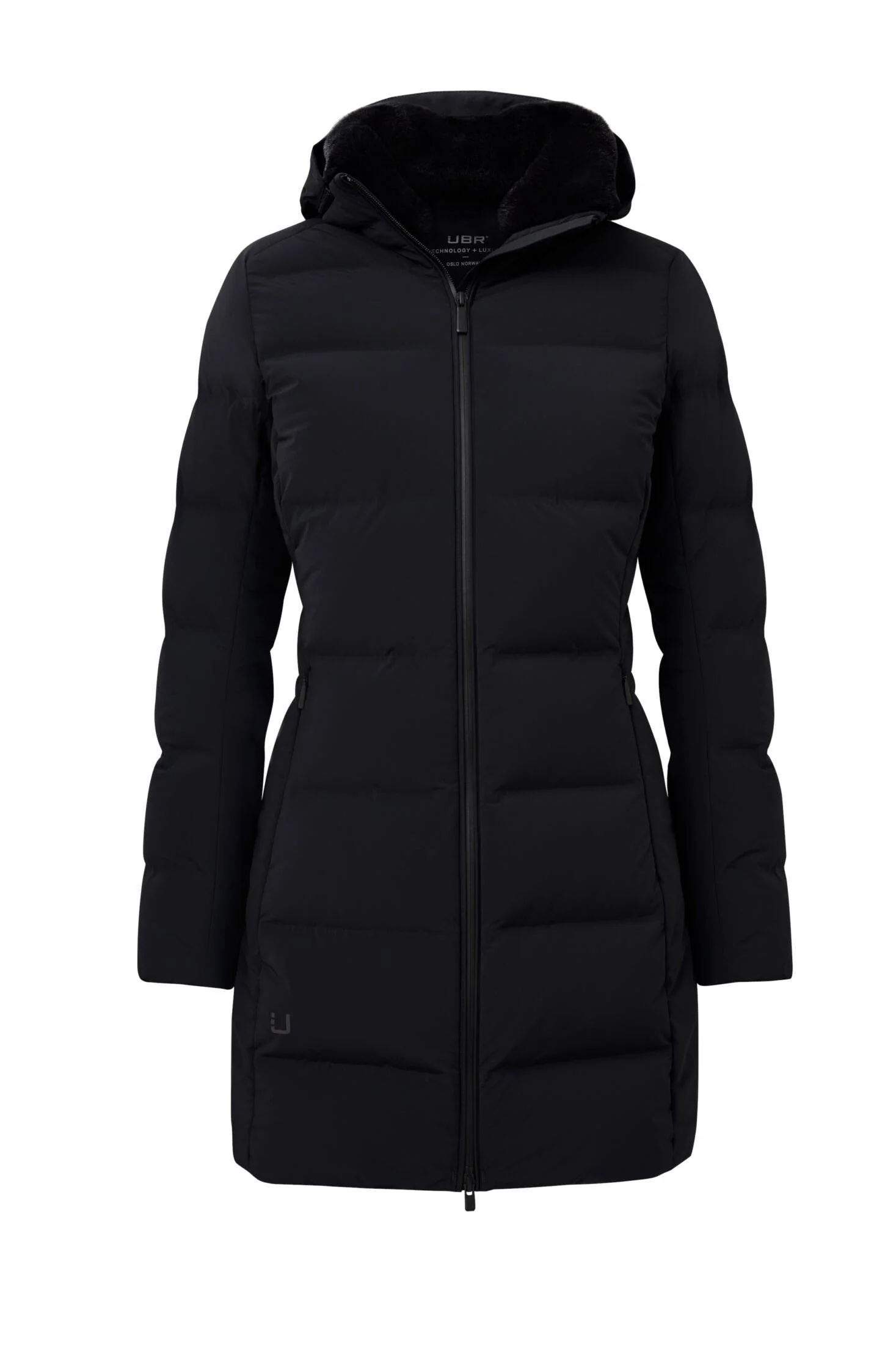 W Enigma Parka Black fur collar