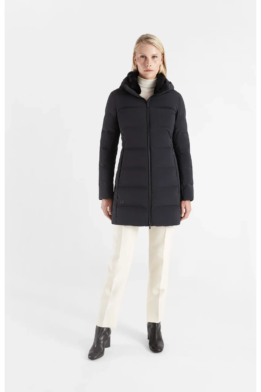W Enigma Parka Black fur collar - Image 2