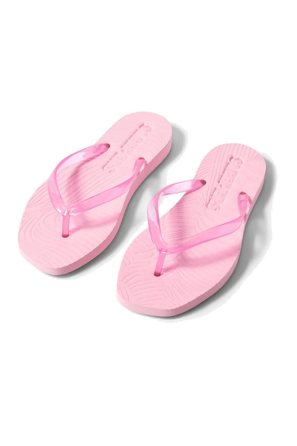 Sleepers Tapered Platform Transparent Pink flip flop - Image 2
