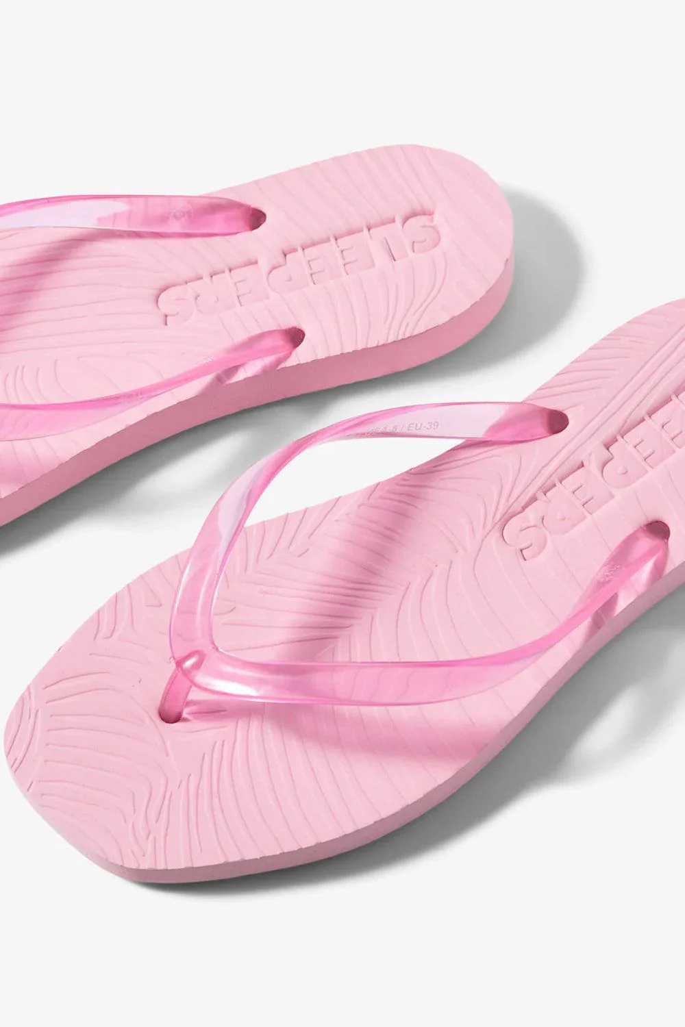 Sleepers Tapered Platform Transparent Pink flip flop - Image 3