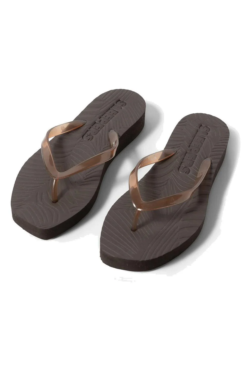 Sleepers Tapered Platform Transparent Brown flip flop - Image 2