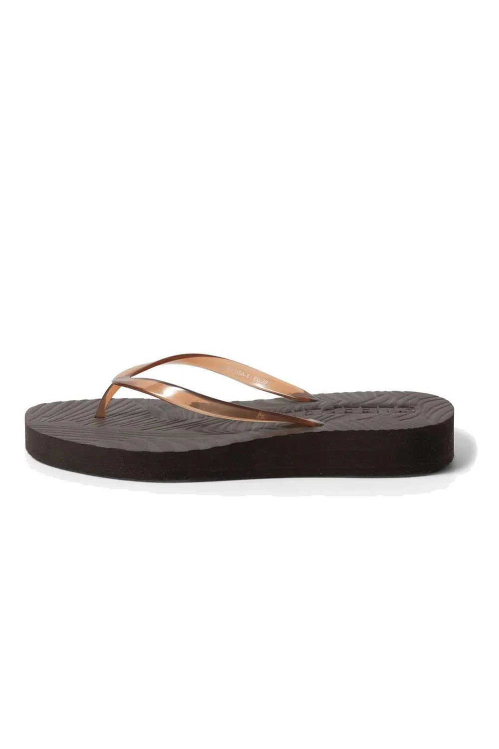 Sleepers Tapered Platform Transparent Brown flip flop - Image 3