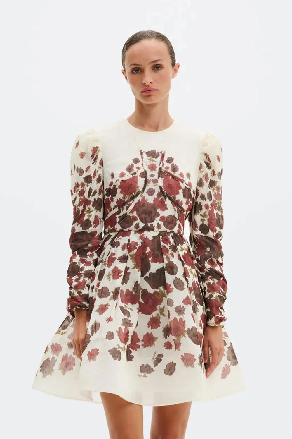 Pernilla High Neck Ballon Sleeve blouse - Image 3