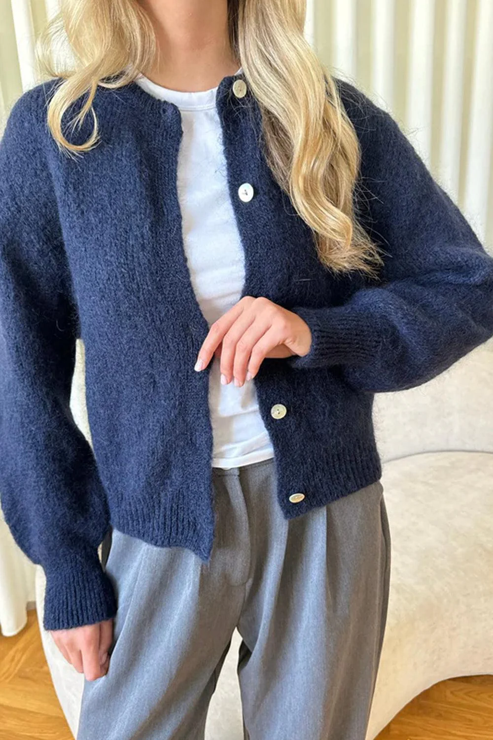 IdaIC Cardigan Navy - Image 2