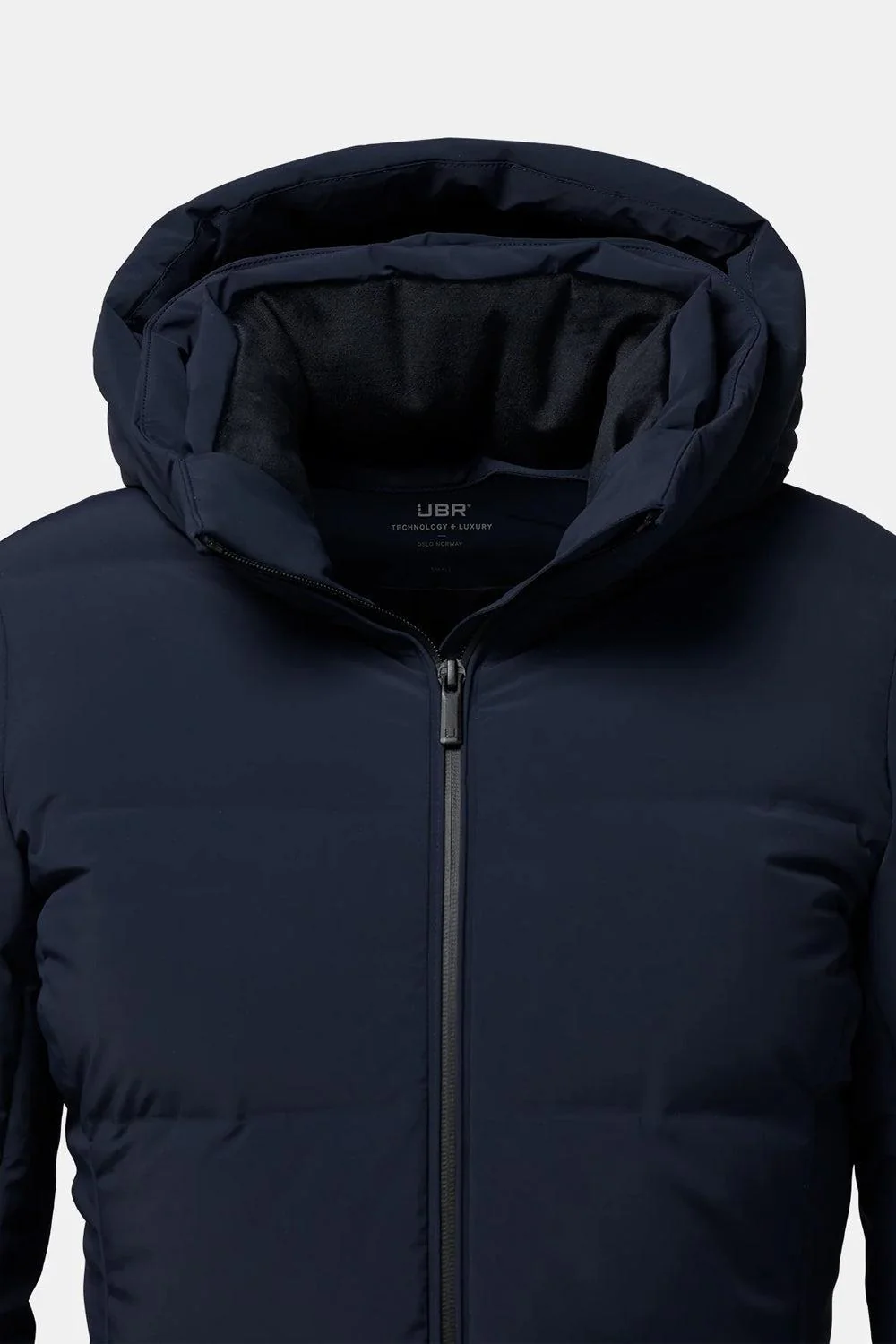 W Enigma Parka navy down collar - Image 2