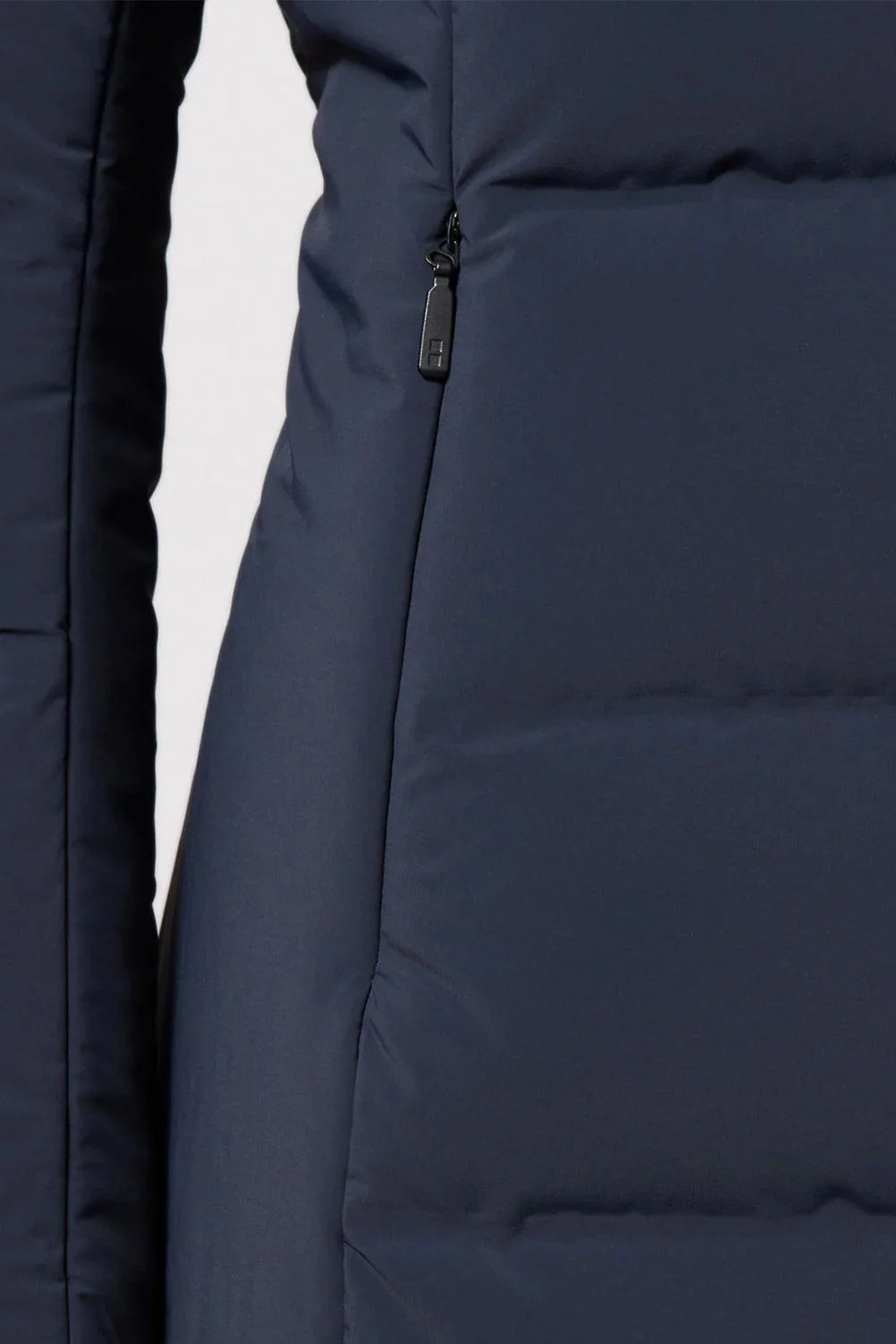 W Enigma Parka navy down collar - Image 3