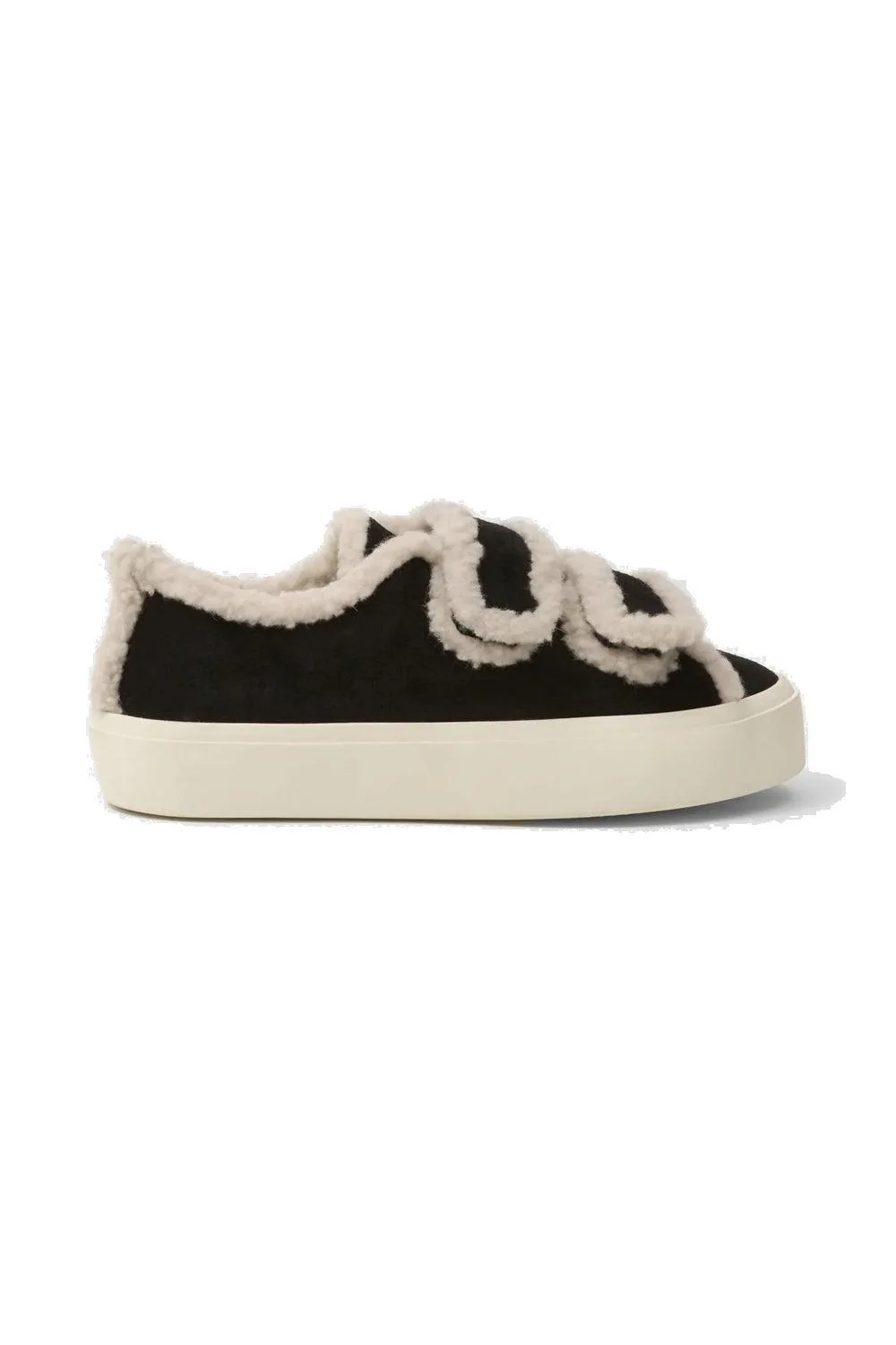 Shearling Low Velcro Black - Image 2