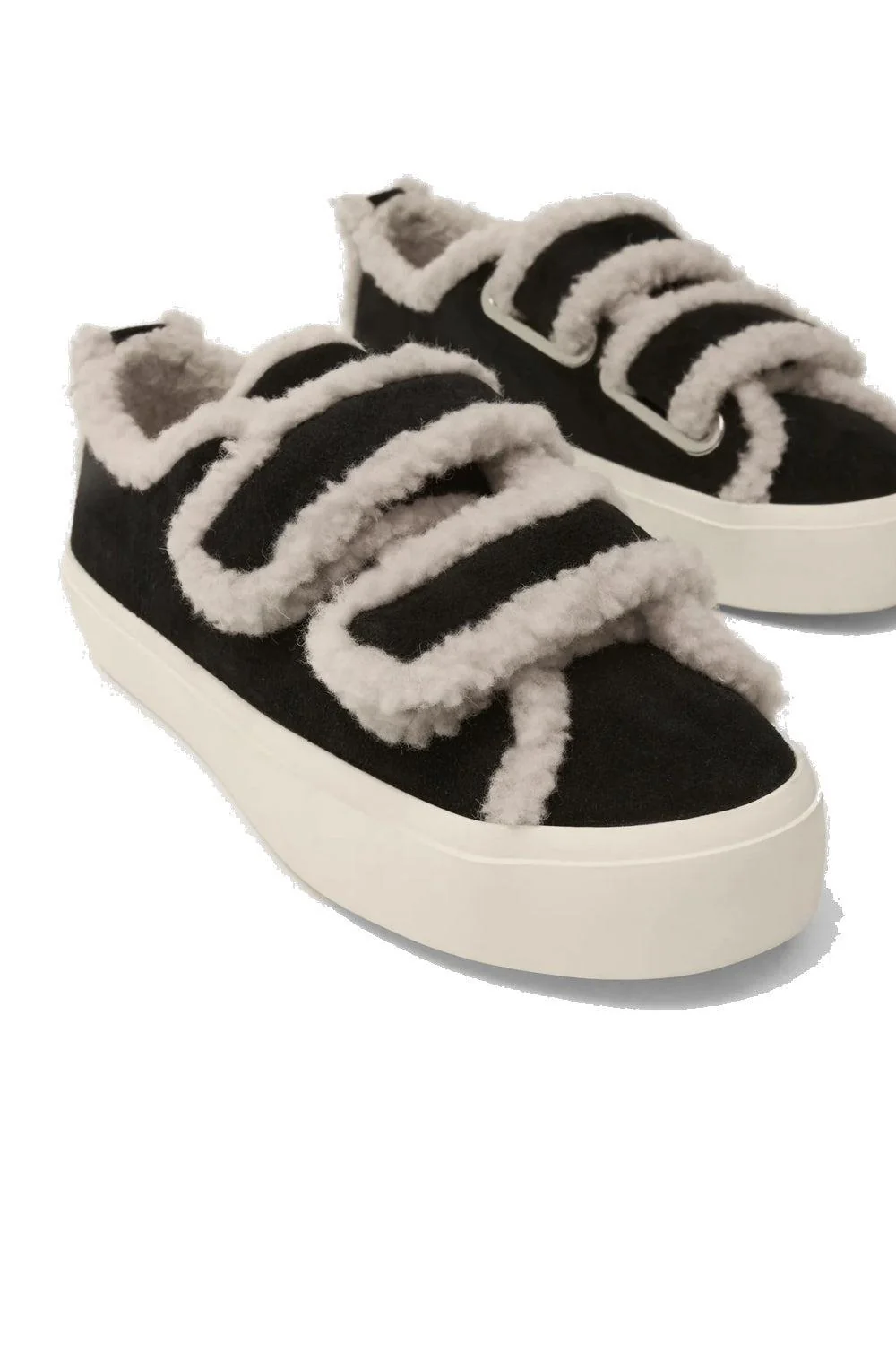 Shearling Low Velcro Black - Image 3