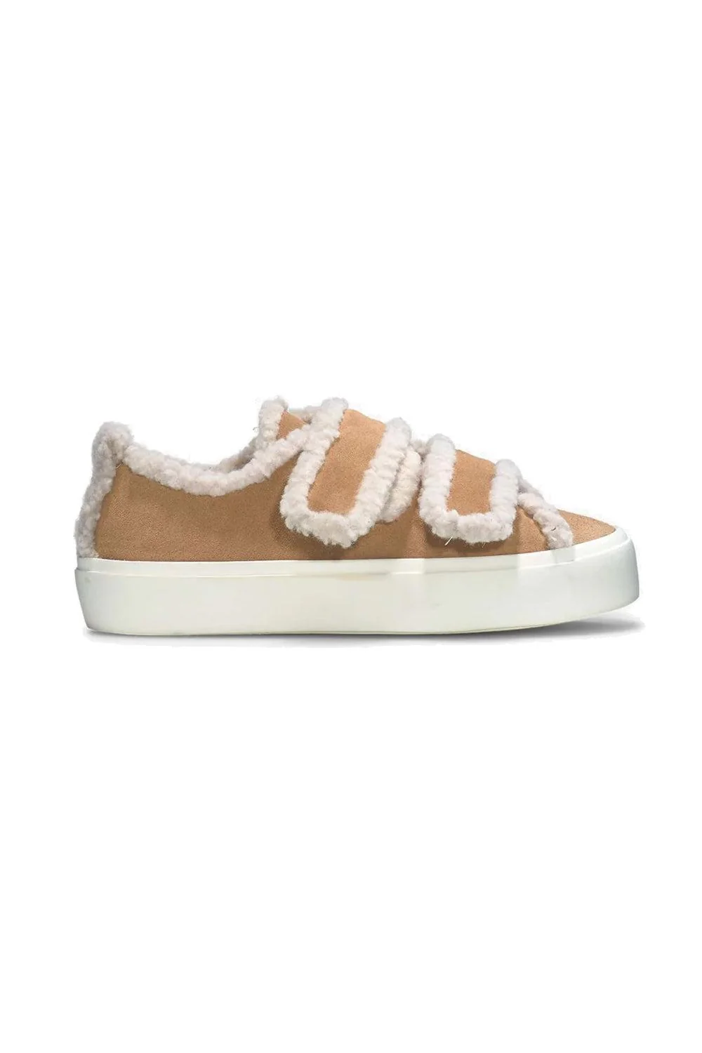 Shearling Low Velcro Beige - Image 2