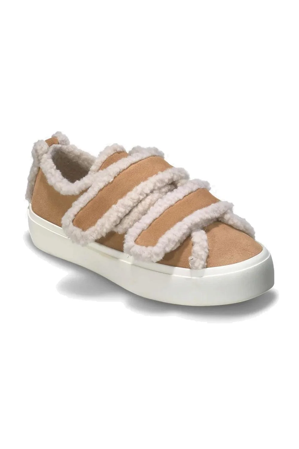Shearling Low Velcro Beige - Image 3
