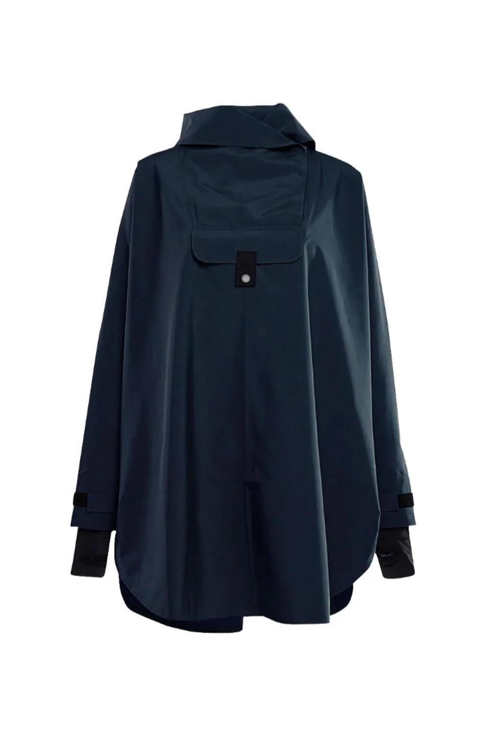 Bergen Poncho Dark Navy