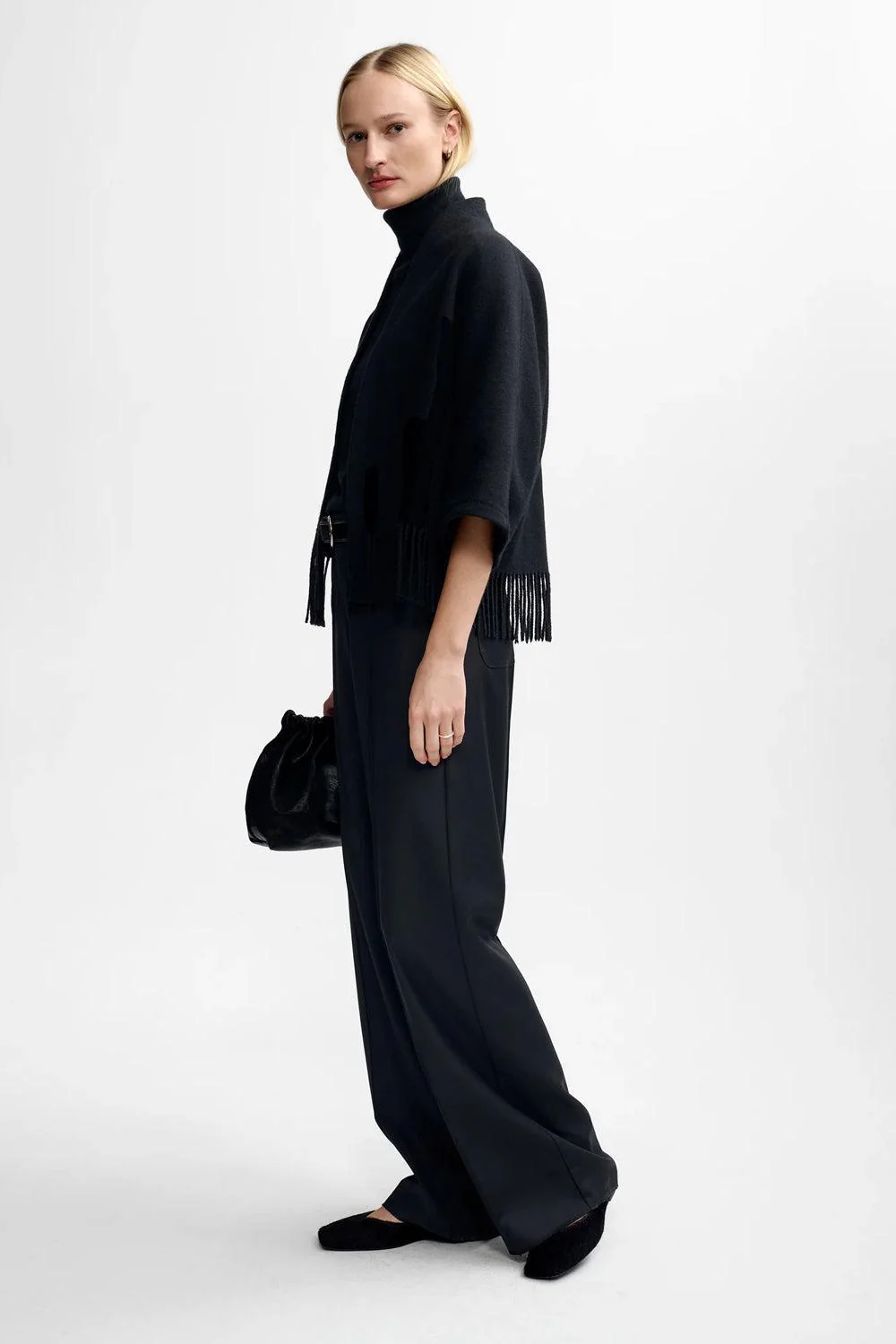 Keyla Lambswool Jacket Black - Image 3