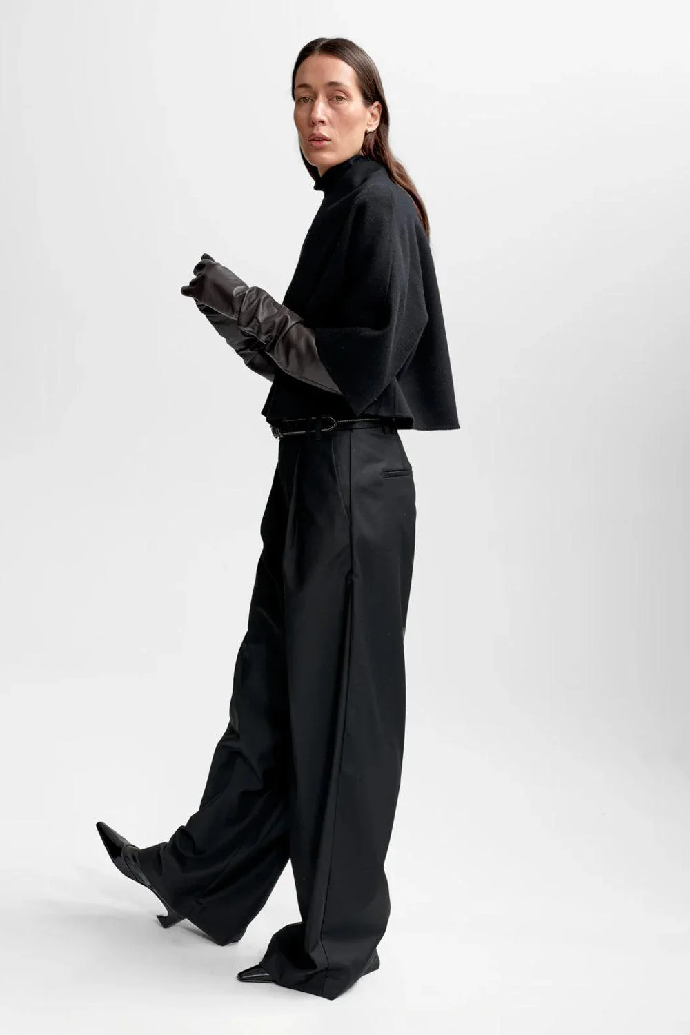 Kira Wool Jacket Black - Image 3