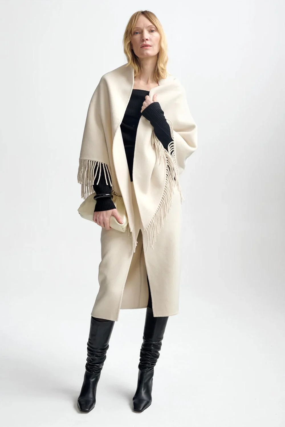 Alba Wool Scarf Eggshell - Image 2