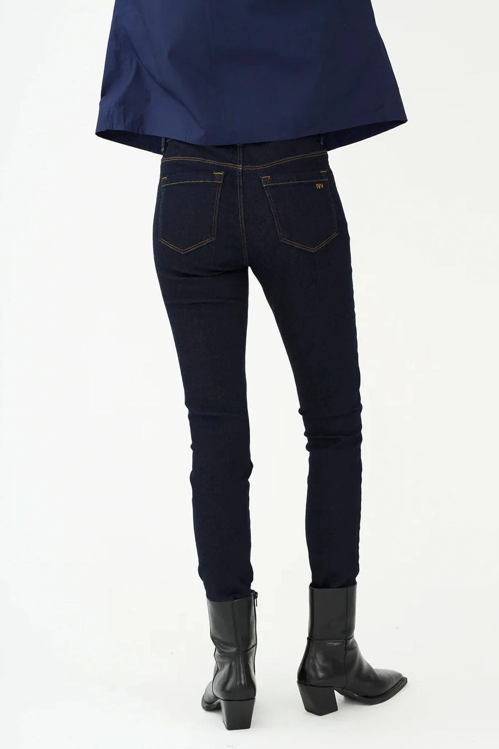 Alexa Cropped Jeans Wash Rinse Vicky 30" - Image 4