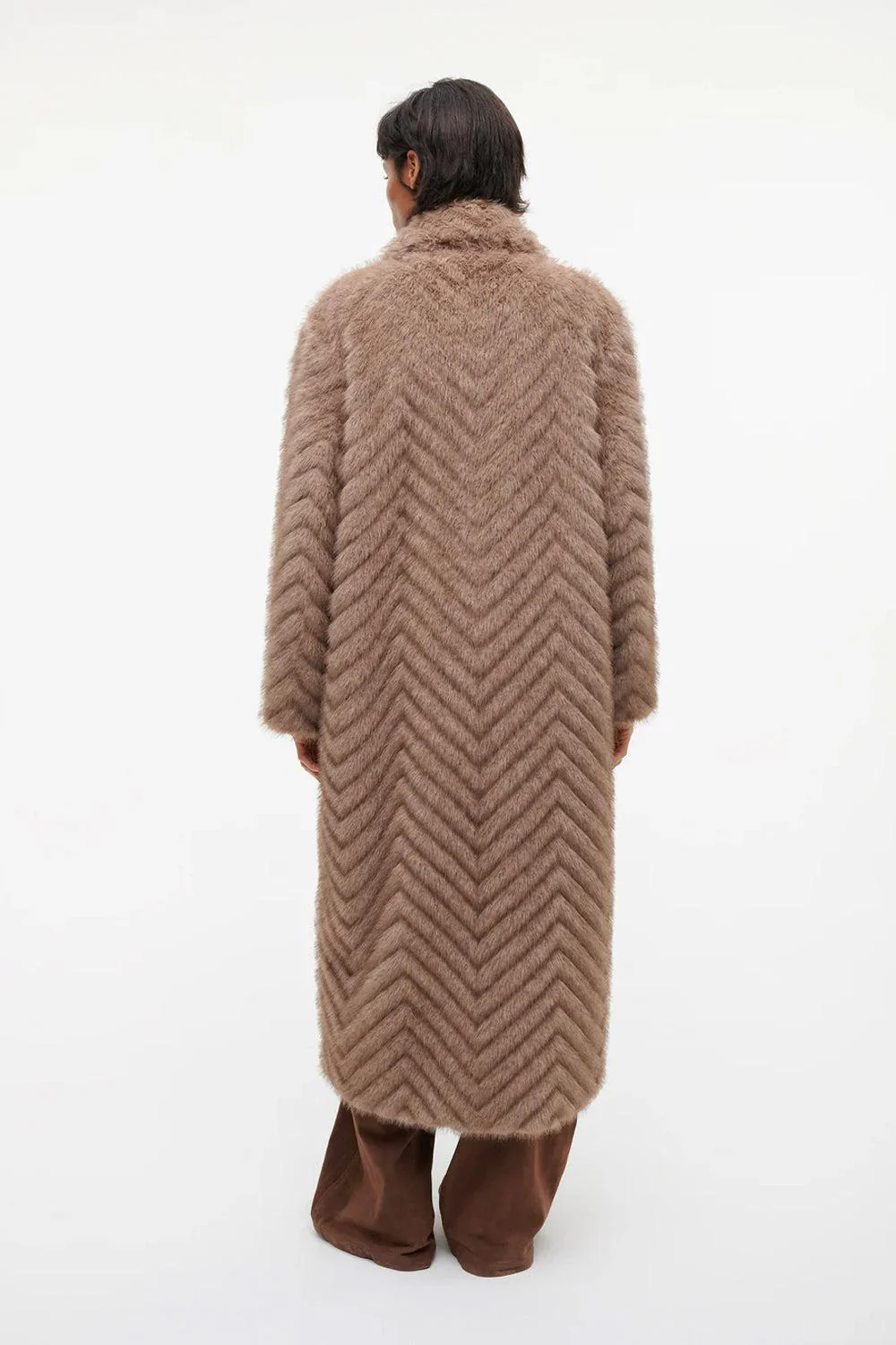 Scarlet Faux Mink Zigzag Camel - Image 4