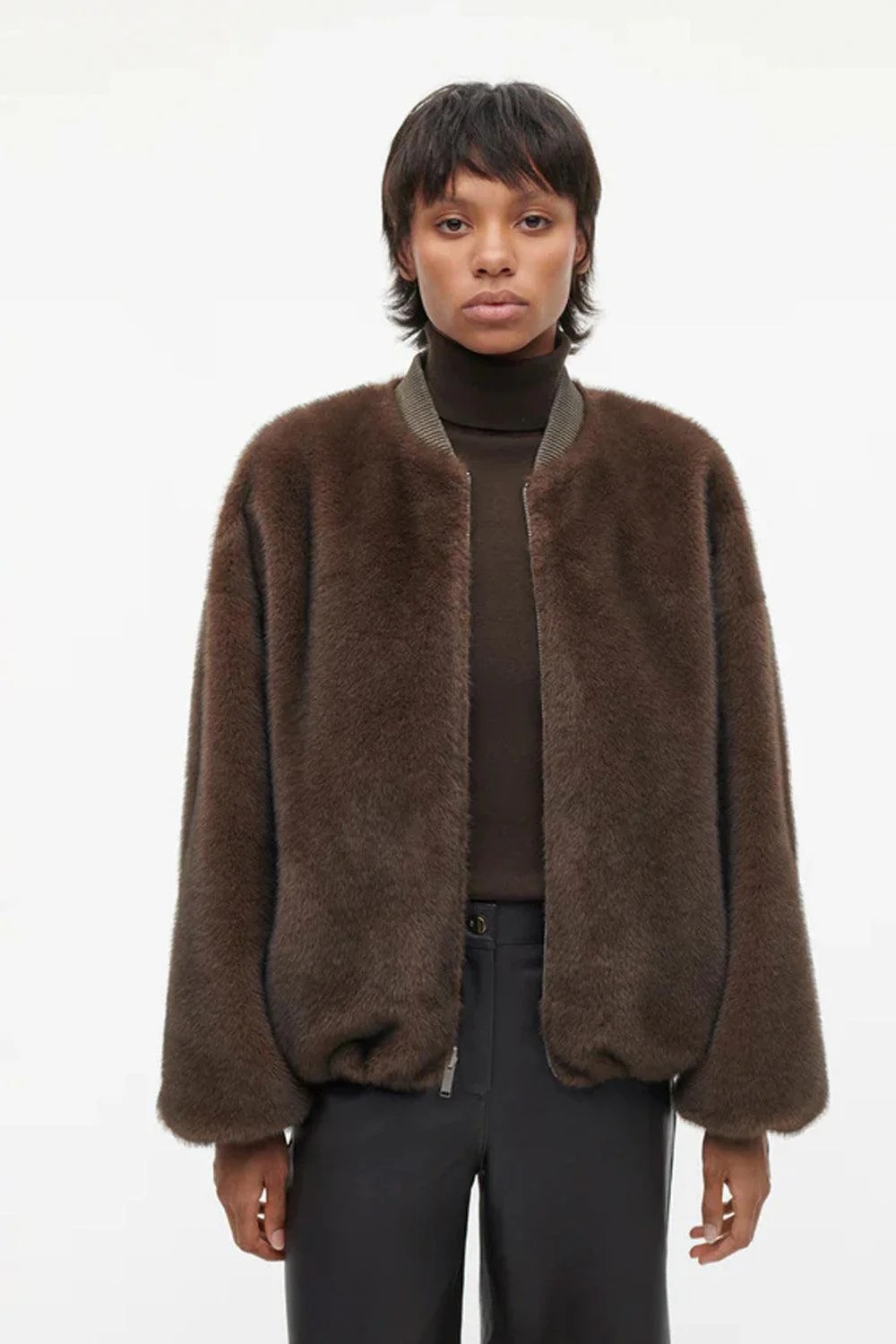 Etta Faux Mink Chocolate - Image 2