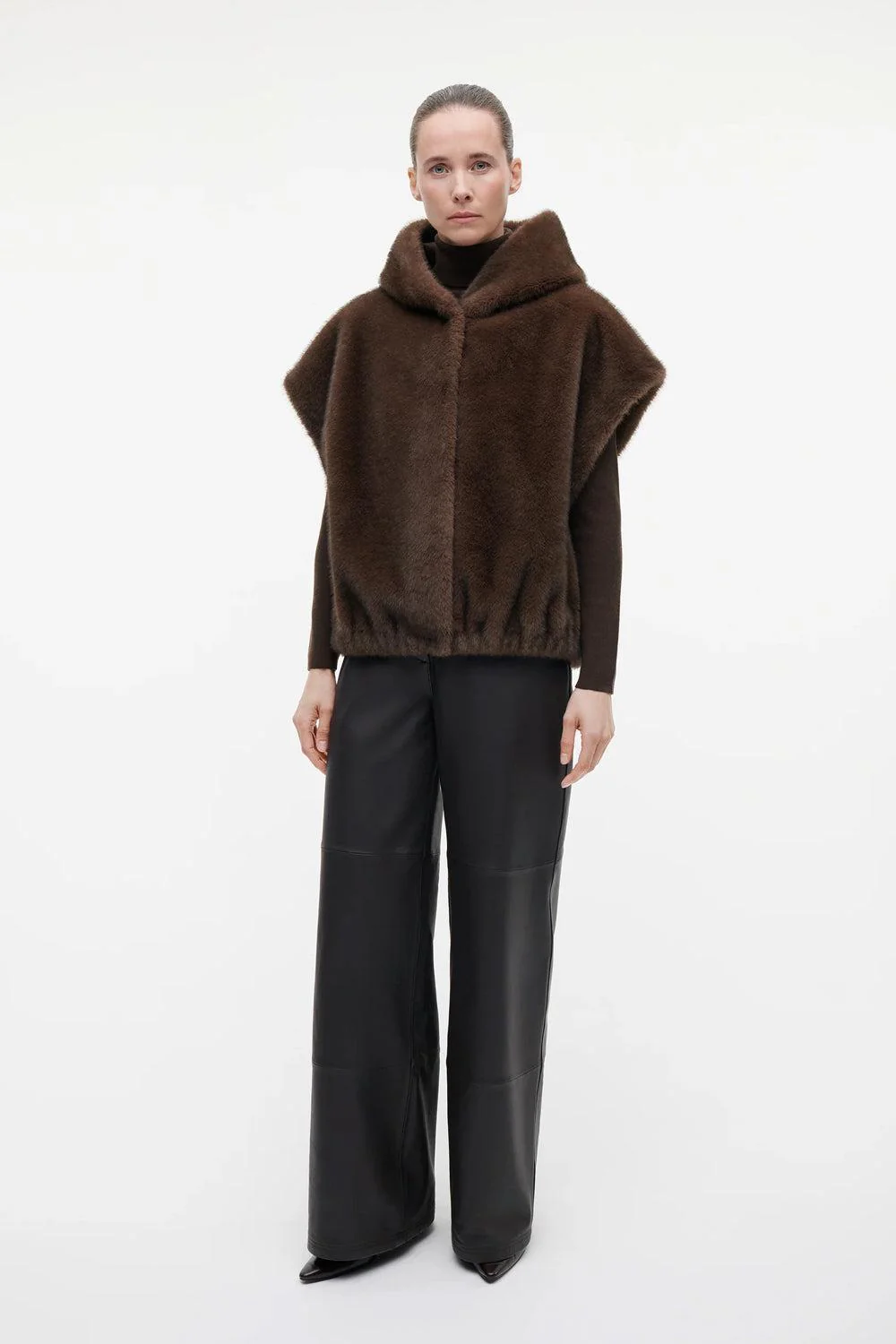 Olena Faux Mink Chocolate - Image 4