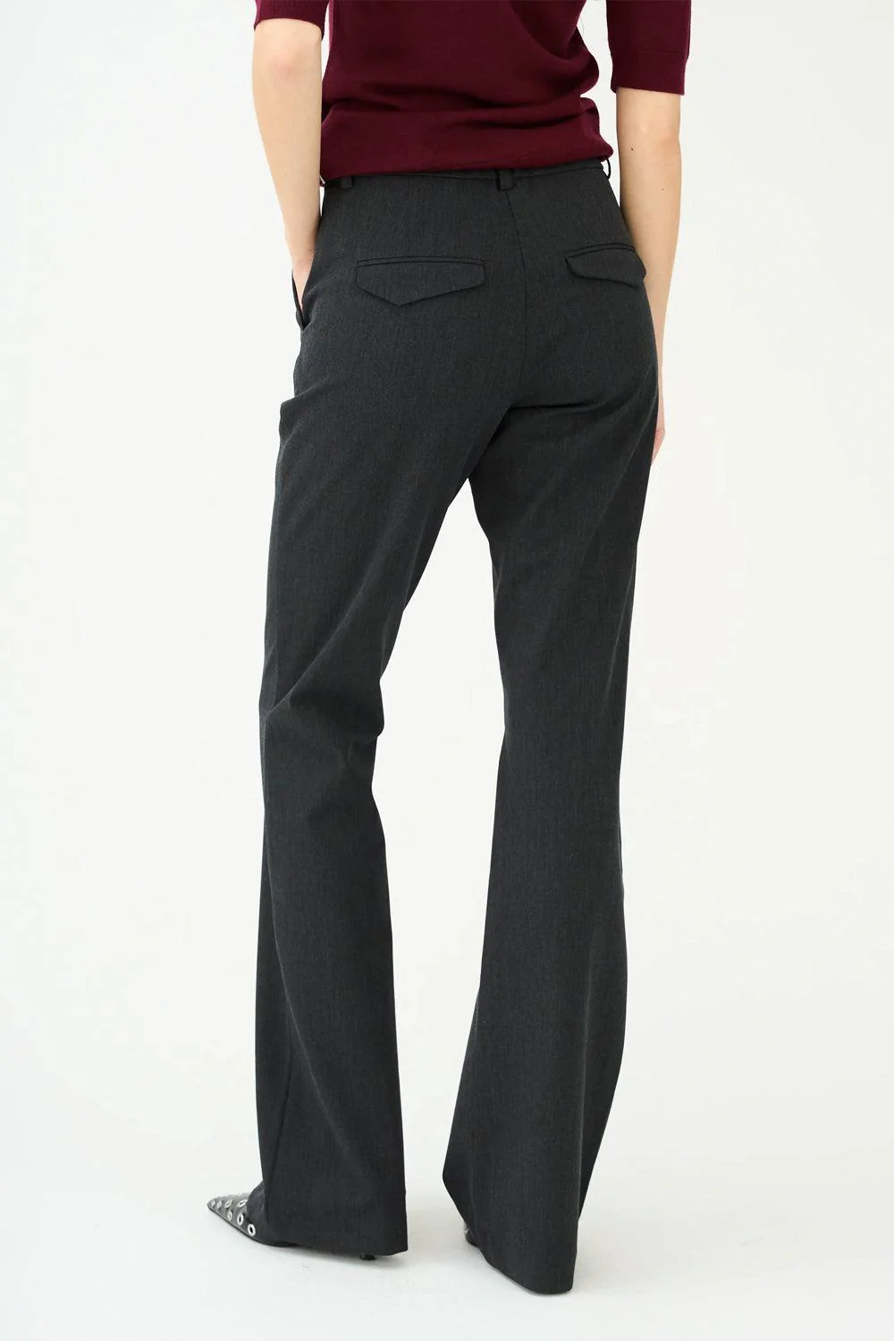 Andrea Flare Pant Grey 30" - Image 3
