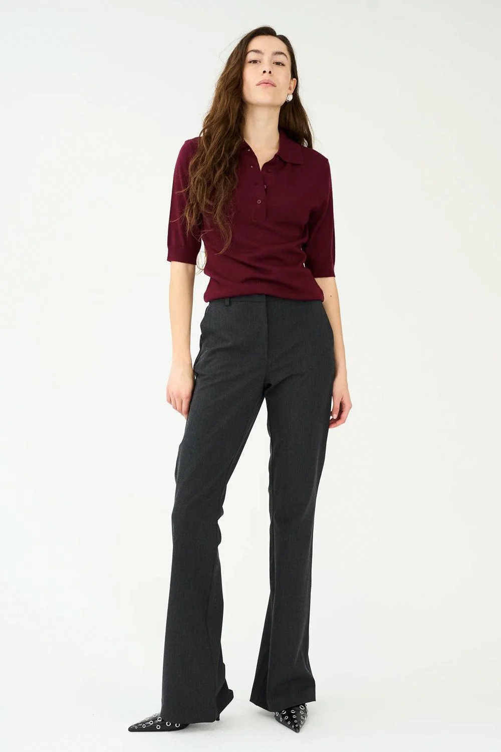 Andrea Flare Pant Grey 30" - Image 4