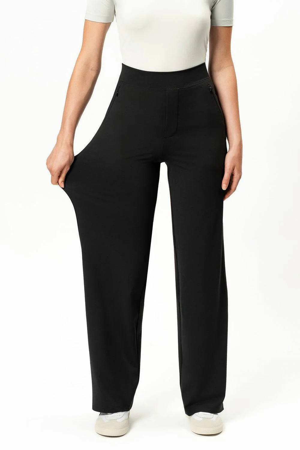 Asana Relaxed Straight Pant Black 30" - Image 2