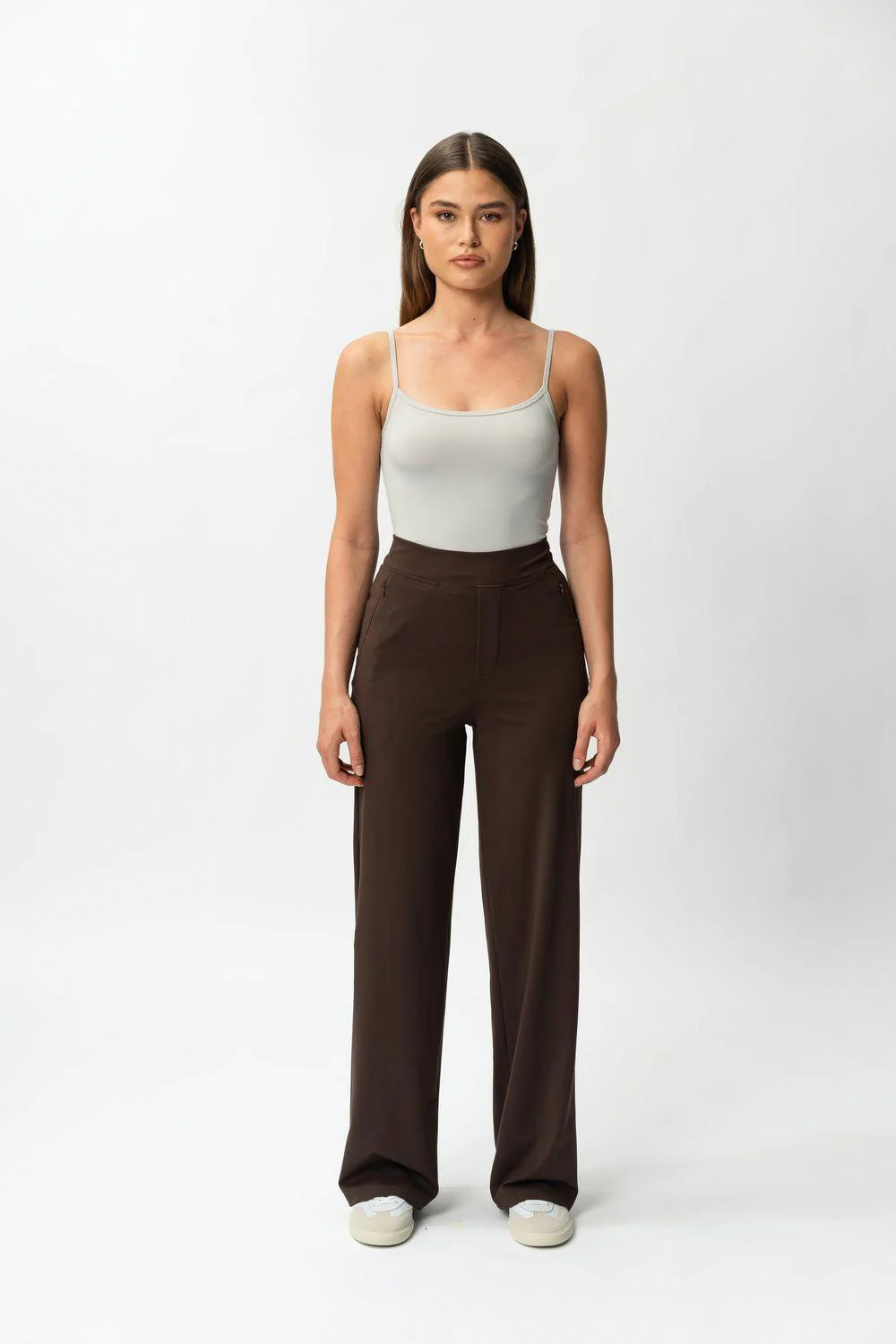 Asana Relaxed Straight Pant Dark Brown 30" - Image 2