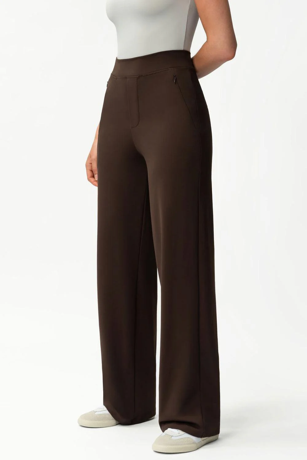 Asana Relaxed Straight Pant Dark Brown 30" - Image 4