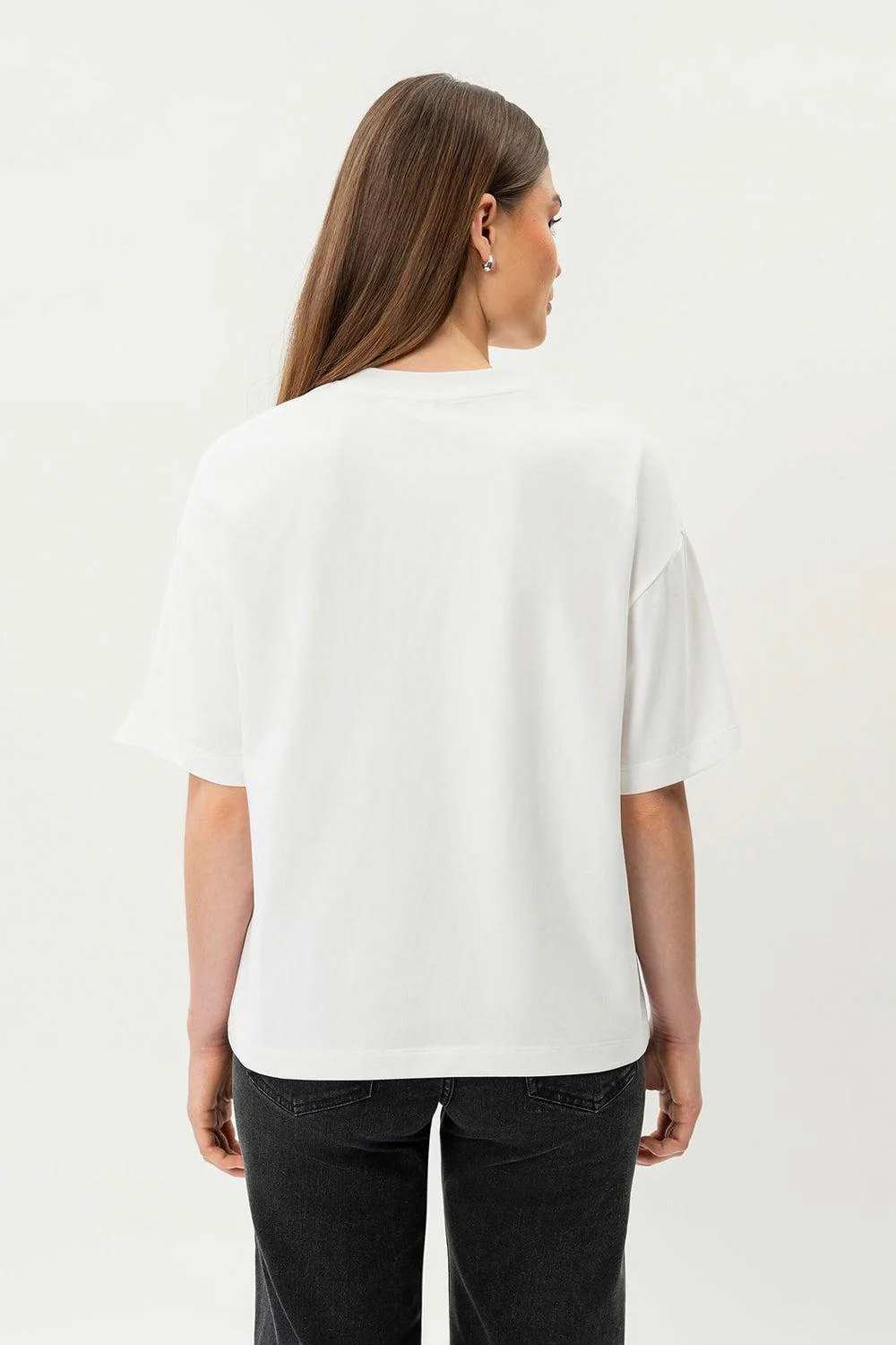 Classic Pima T-shirt White - Image 3