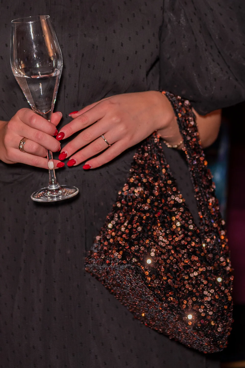 Anne Sequins Bag Brown - Image 2