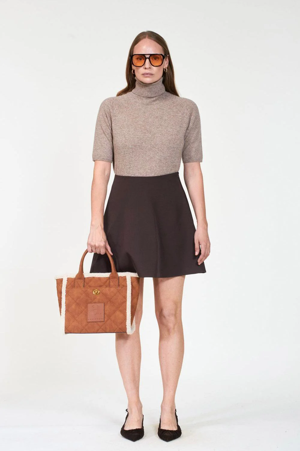 Darcy mini Shearling Chestnut - Image 2