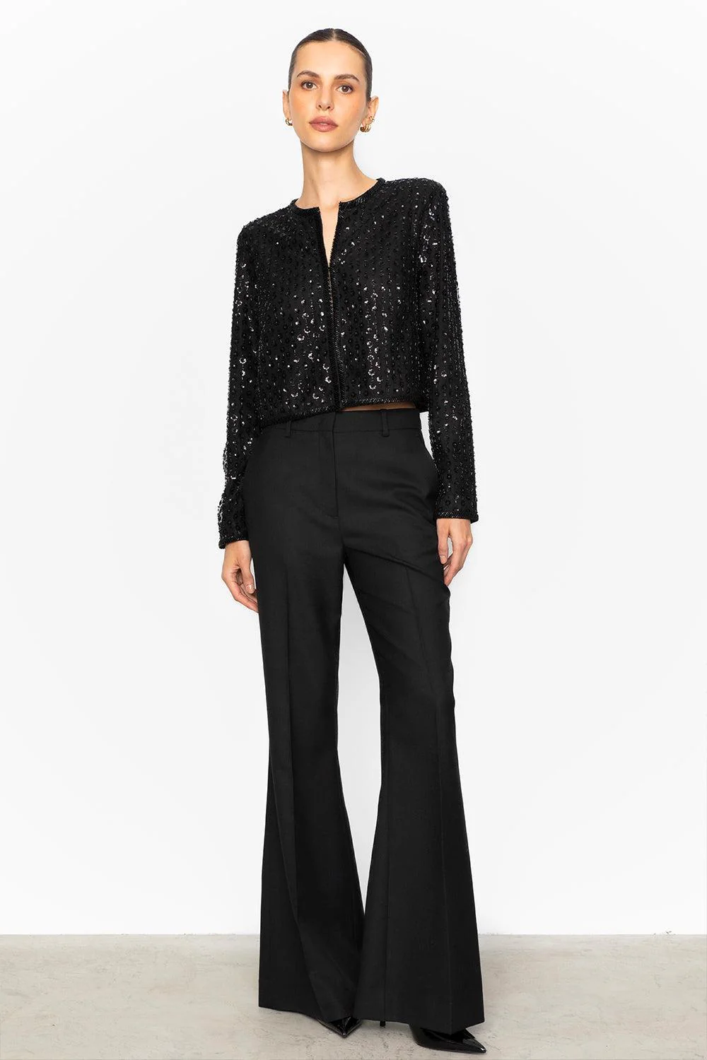 Francine Beaded Jacket Black - Image 4